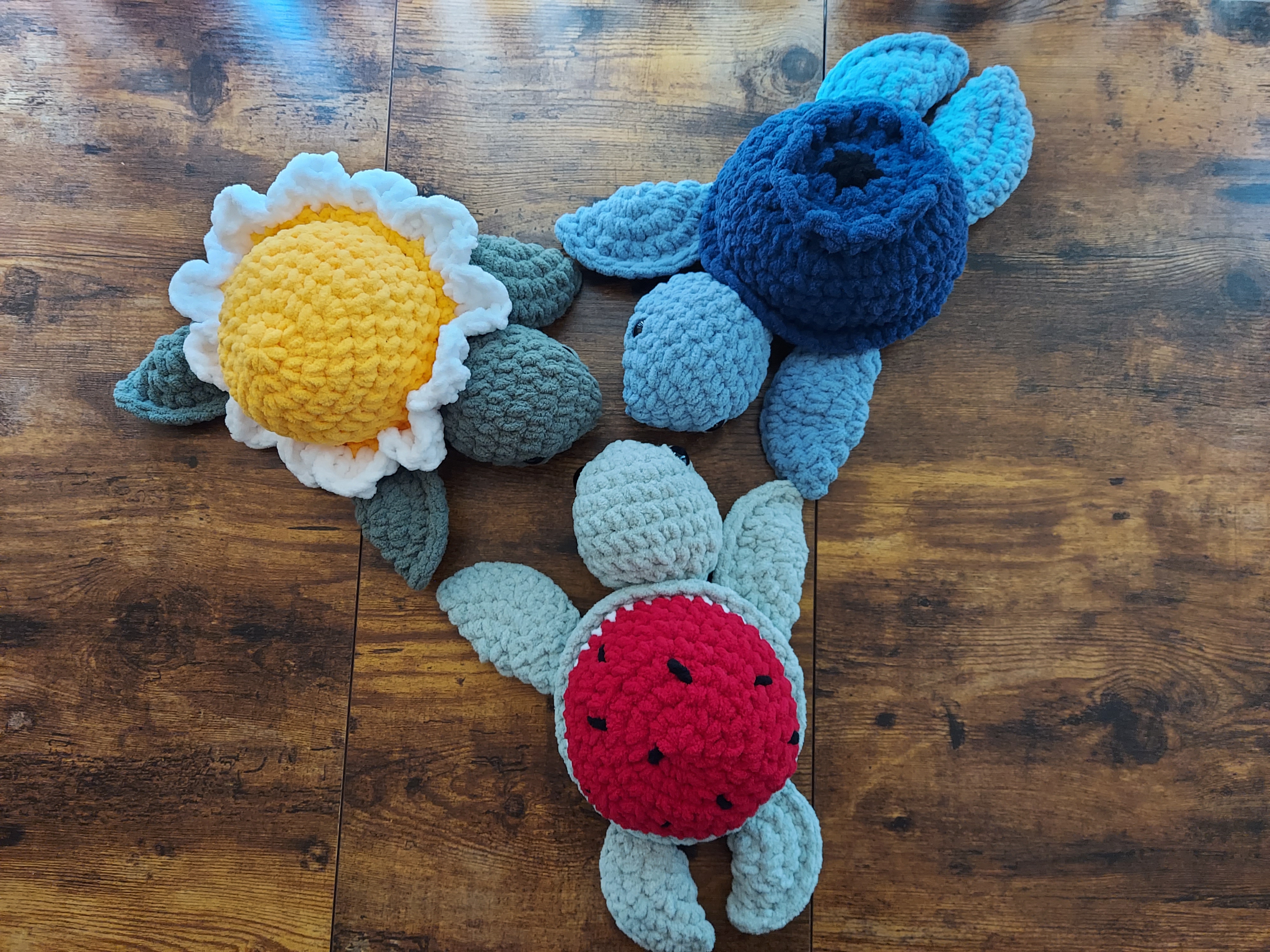 Handmade Crochet Turtles