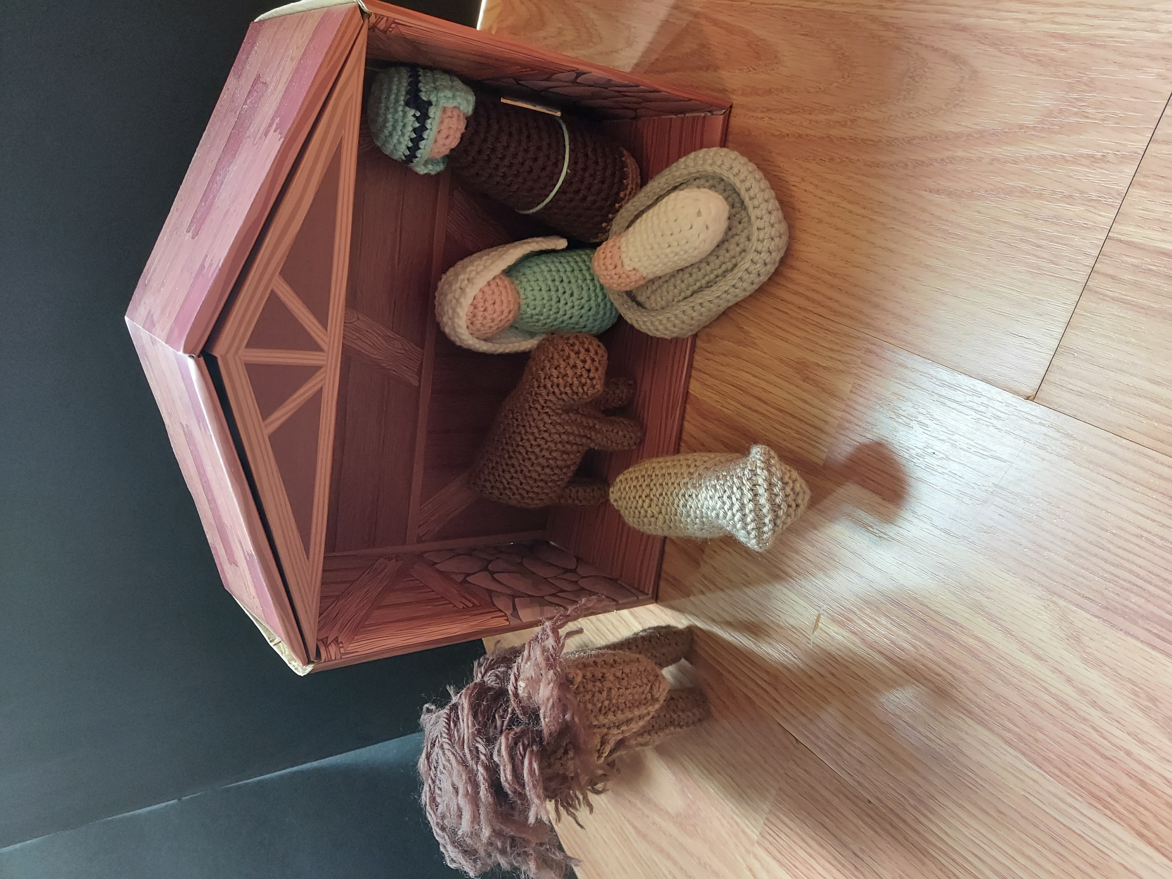 Handmade Crochet and Knitted Nativity Set