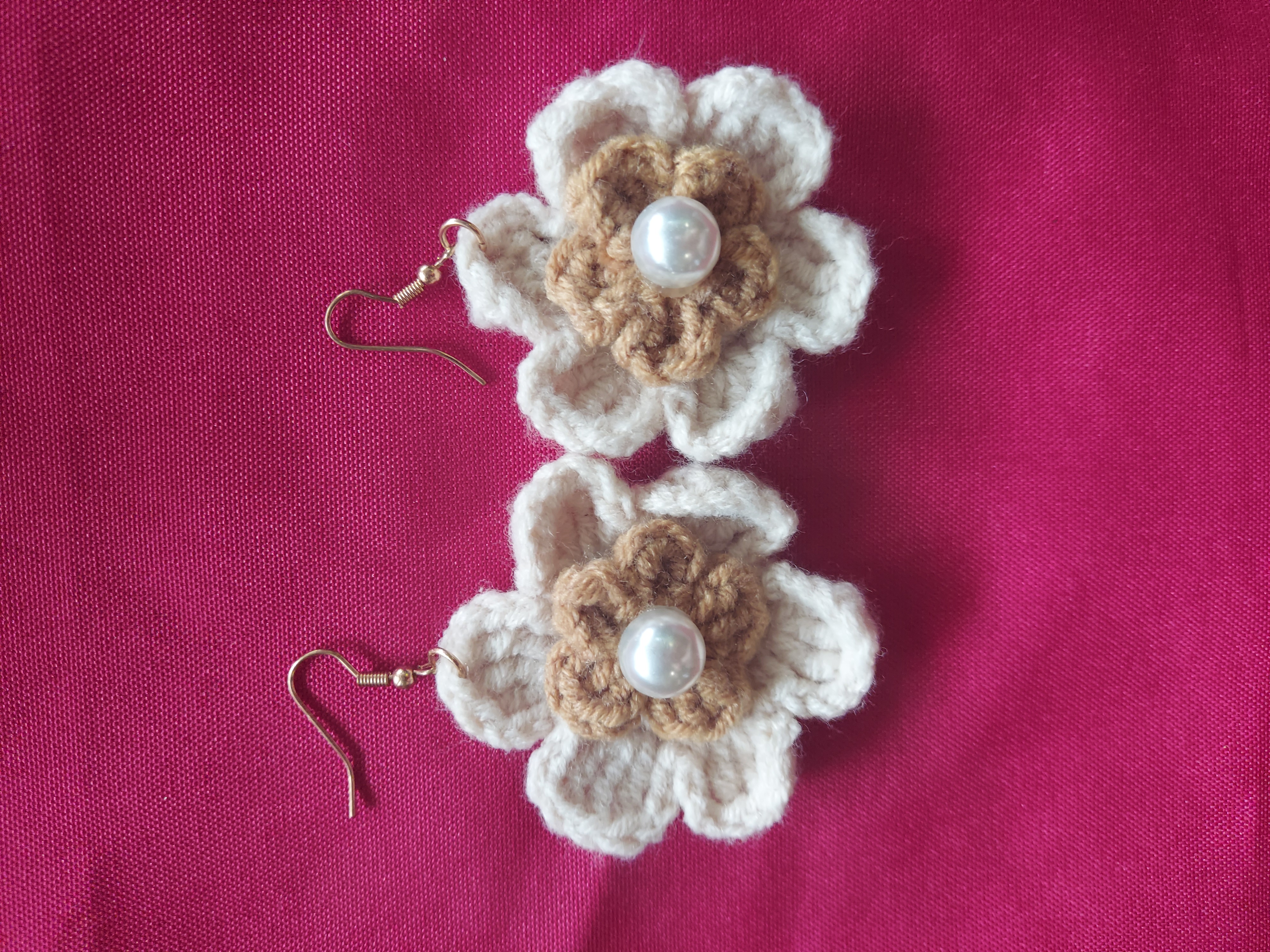 Crochet Flower Earrings