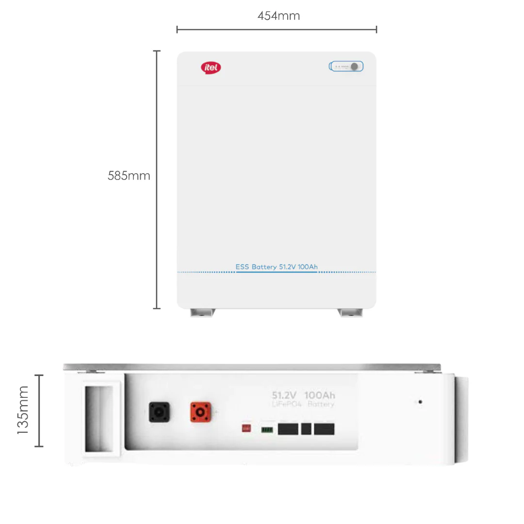 itel 51.2V 100ah 5.12kWh Lithium Battery – Backup Solution