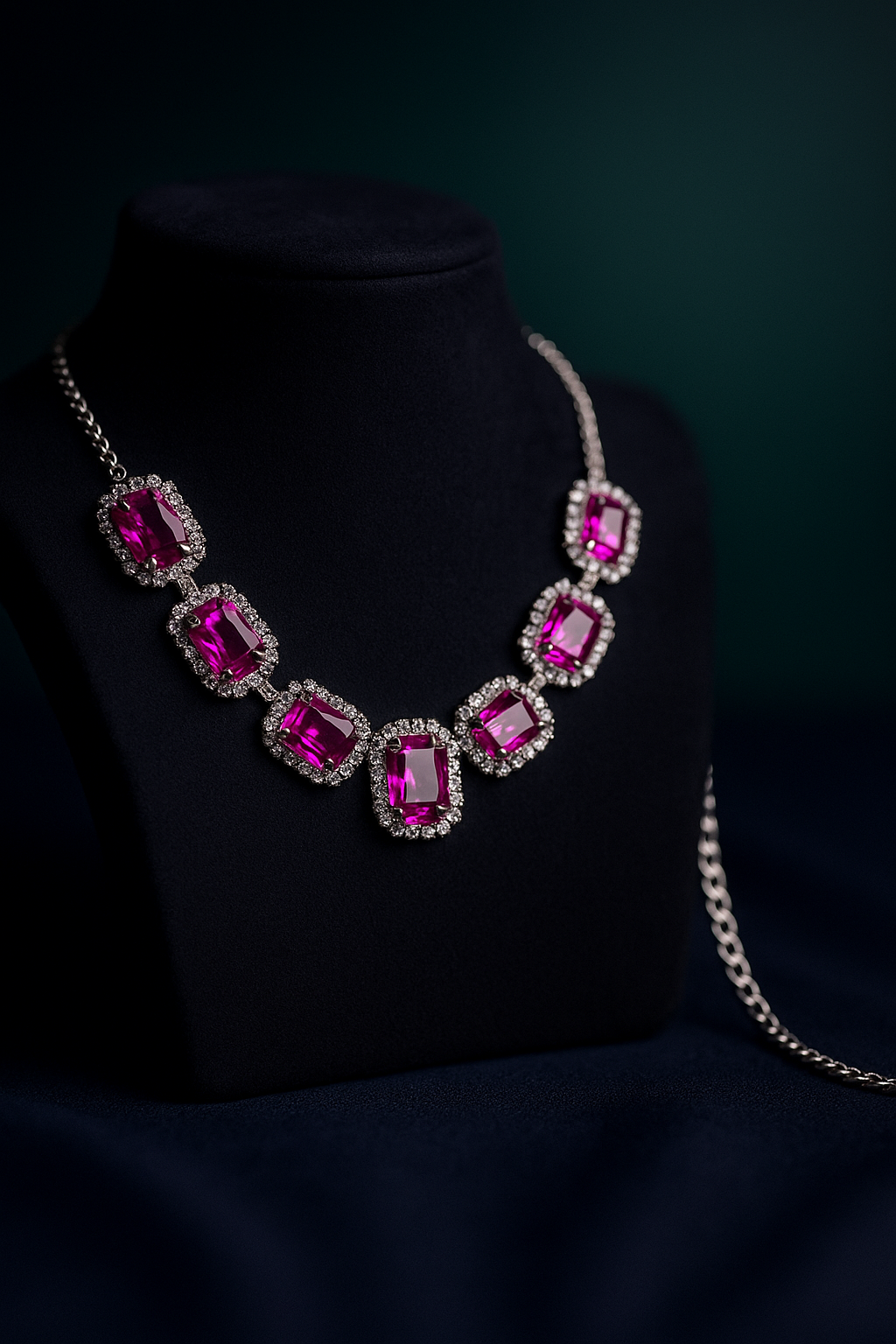 Ruby and Diamond Jewelry Set