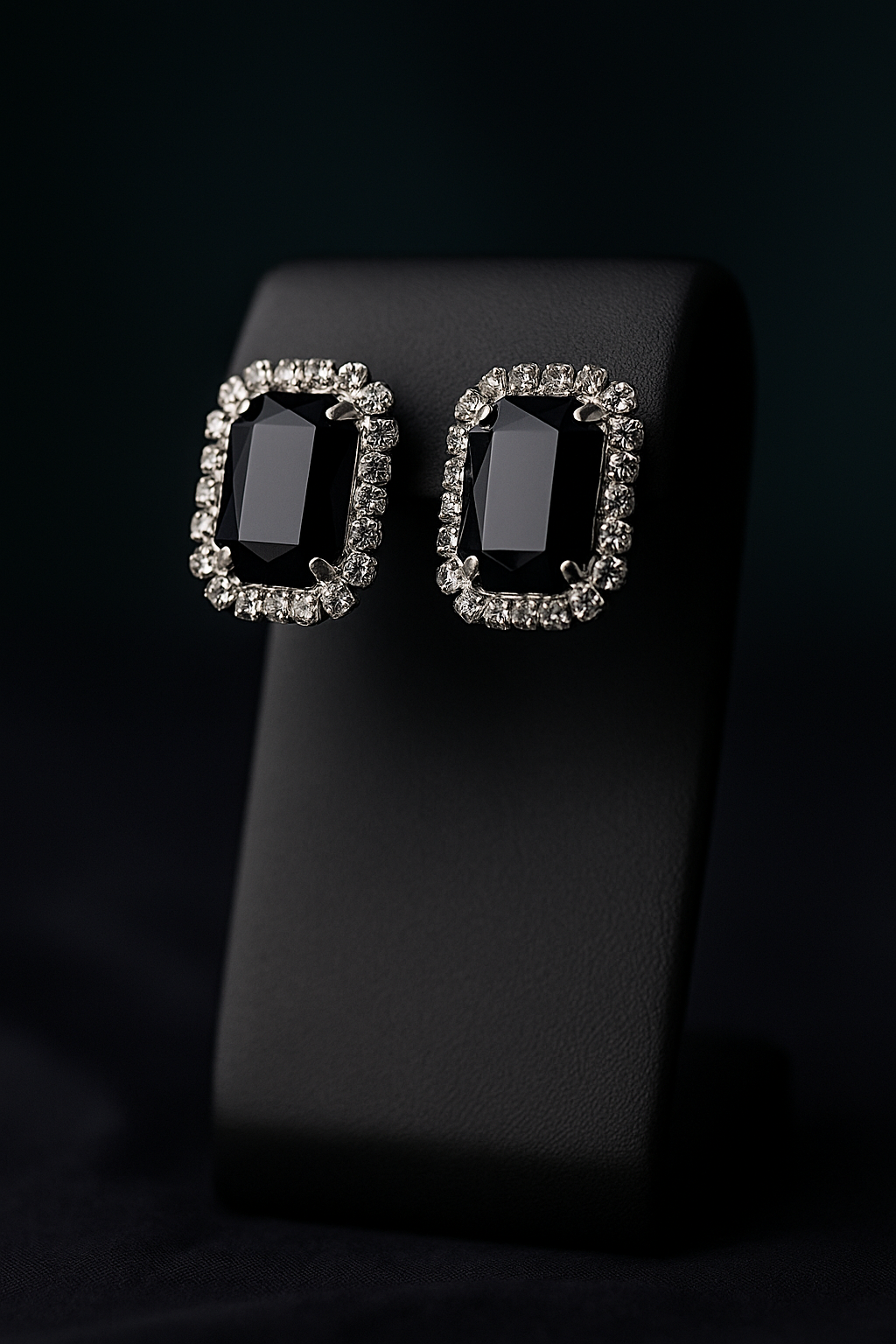 Black Gemstone Jewelry Set