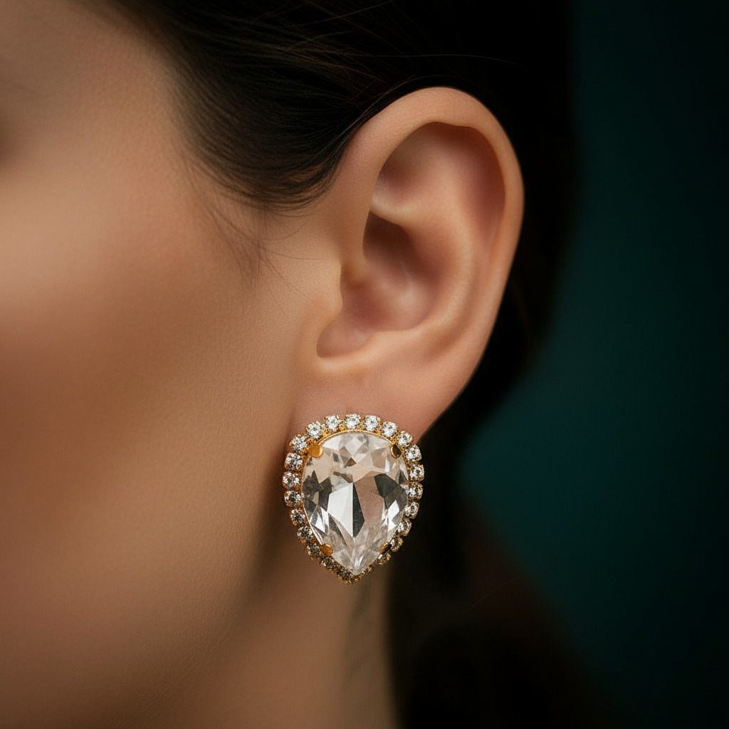 Crystal Teardrop Earrings