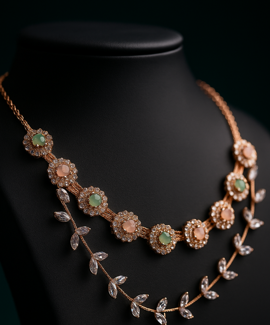 Elegant Floral Jewelry Set