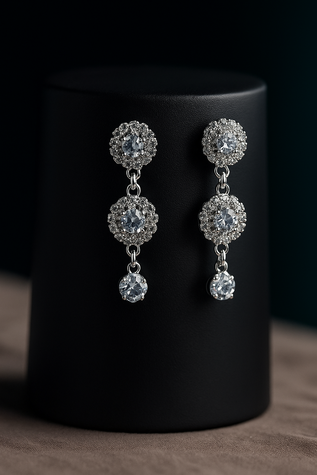 Elegant Crystal Necklace and Earrings Set