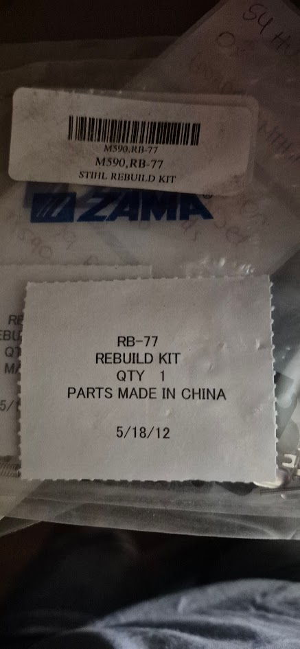 RB-77 Rebuild Kit