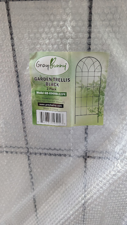 Gray Bunny Garden Trellis Black (2-Pack)