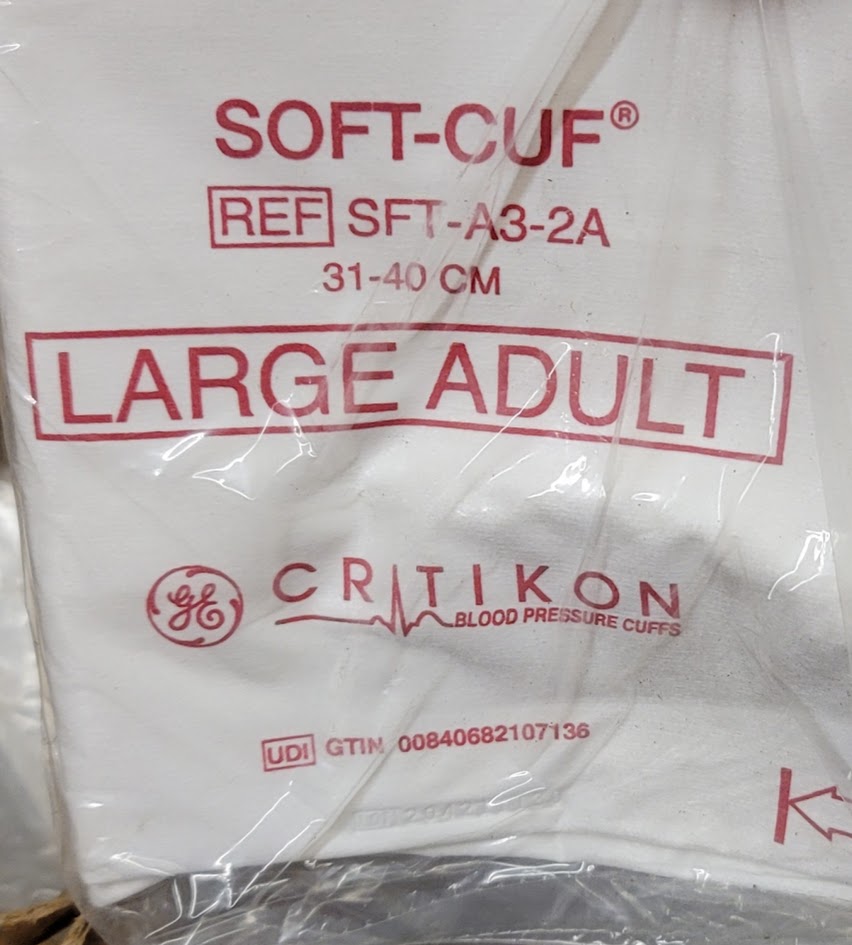 GE Critikon SOFT-CUF Large Adult Blood Pressure Cuff