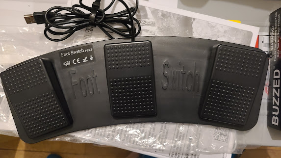 Triple USB Foot Switch Pedal