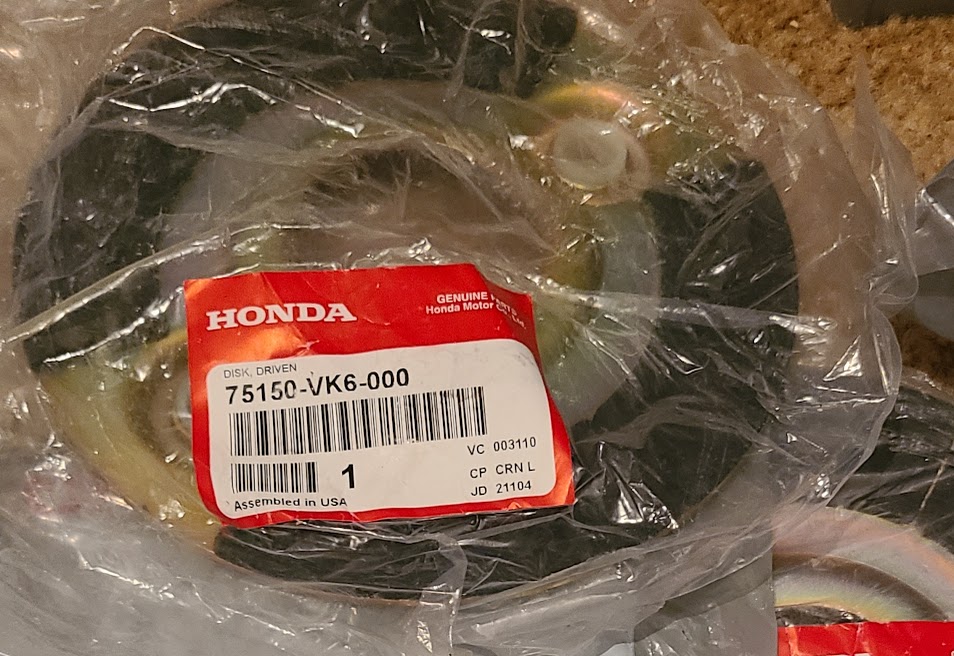 Honda Genuine Drive Disc