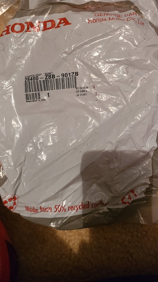 Honda Genuine Parts Packaging