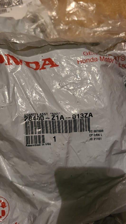 Honda Gasket Assembly NH1