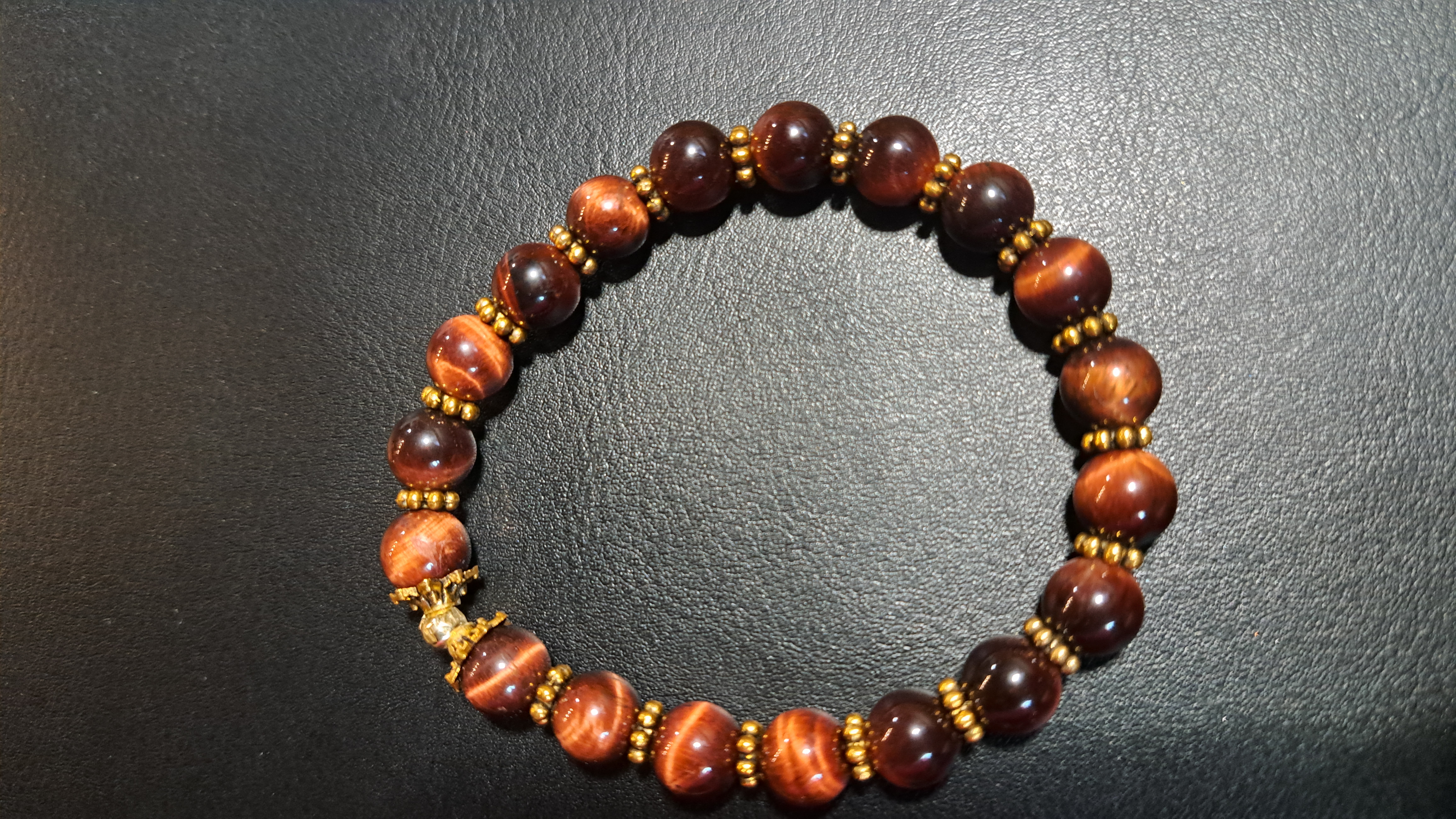 Natural tiger eye Stone Beaded Bracelet 2