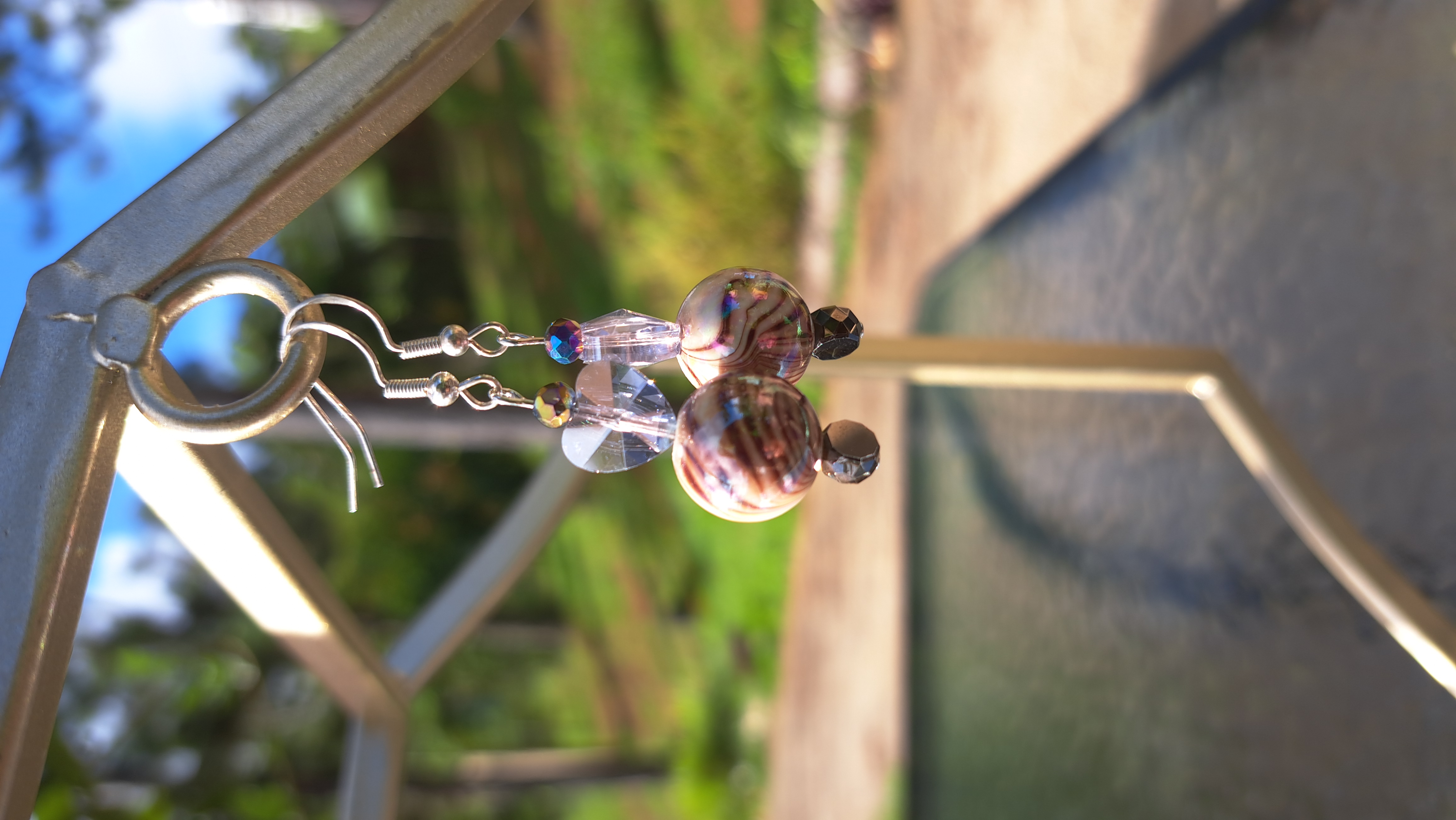 Handcrafted Glass Bead Earrings