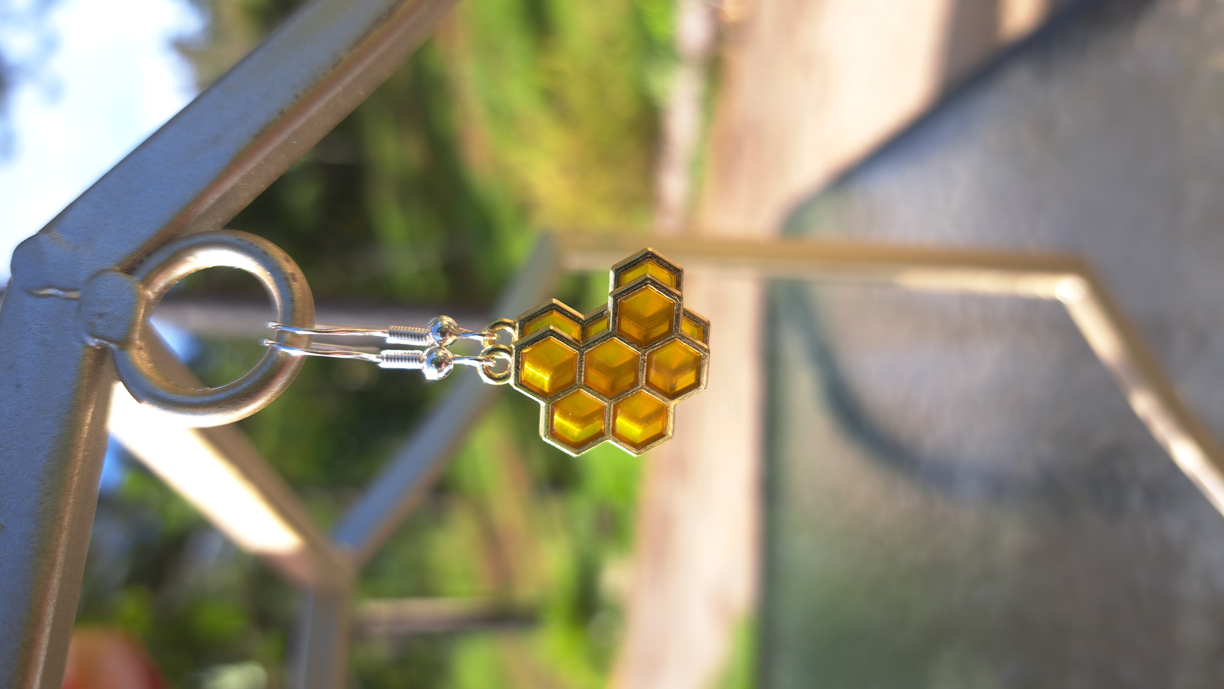 Honeycomb earrings