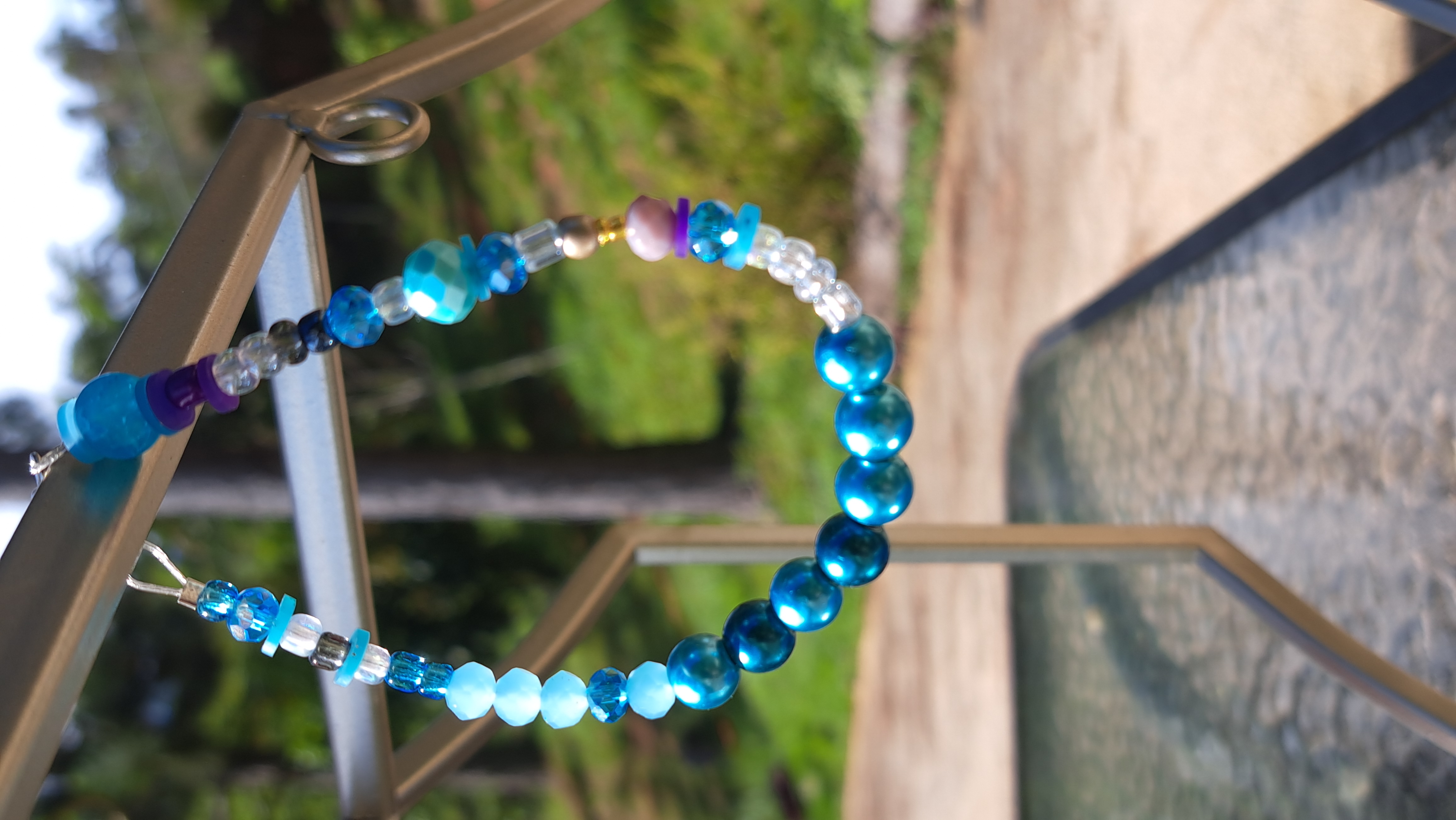 Blue Beaded Bracelet