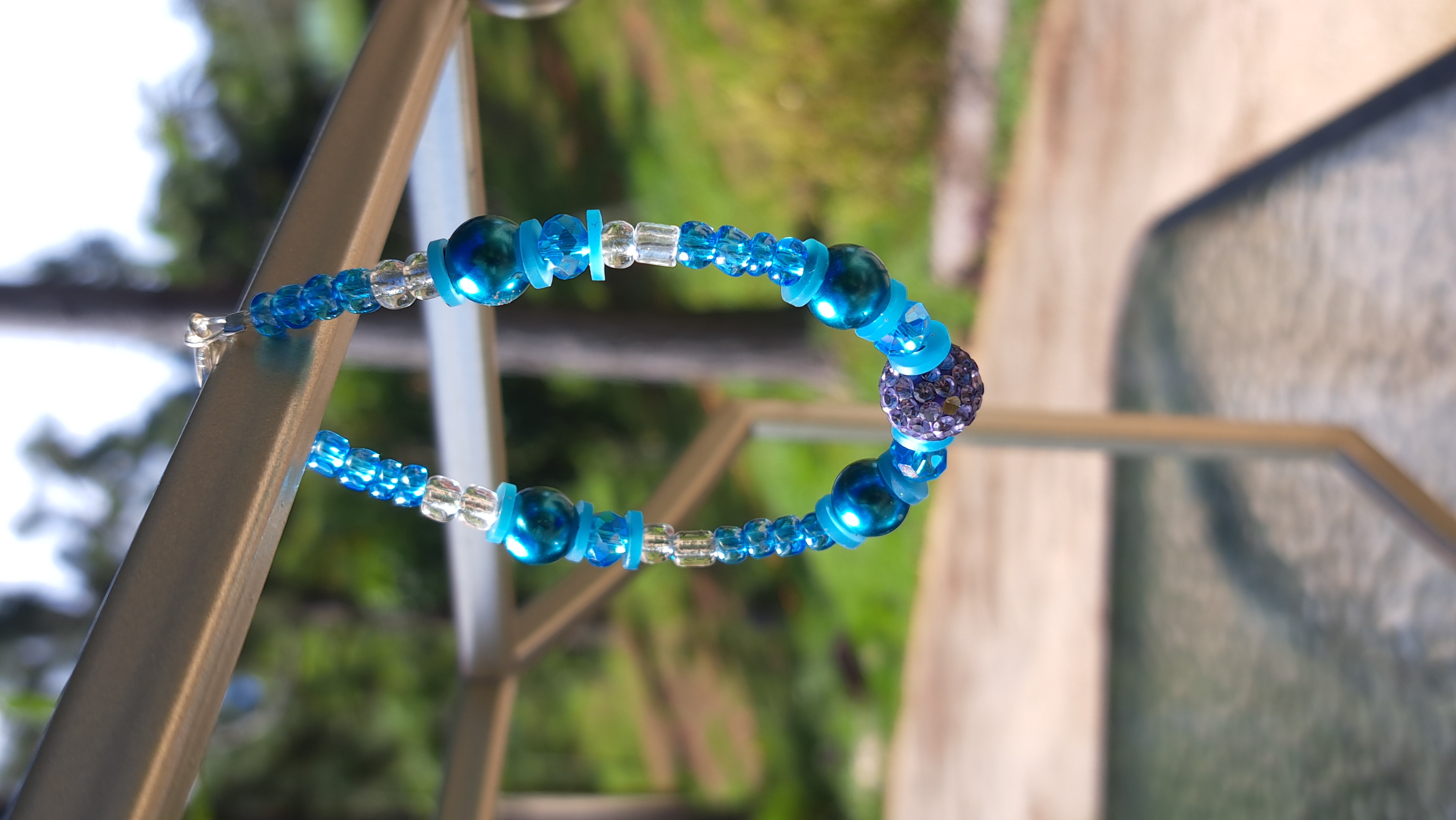 Blue Beaded Bracelet