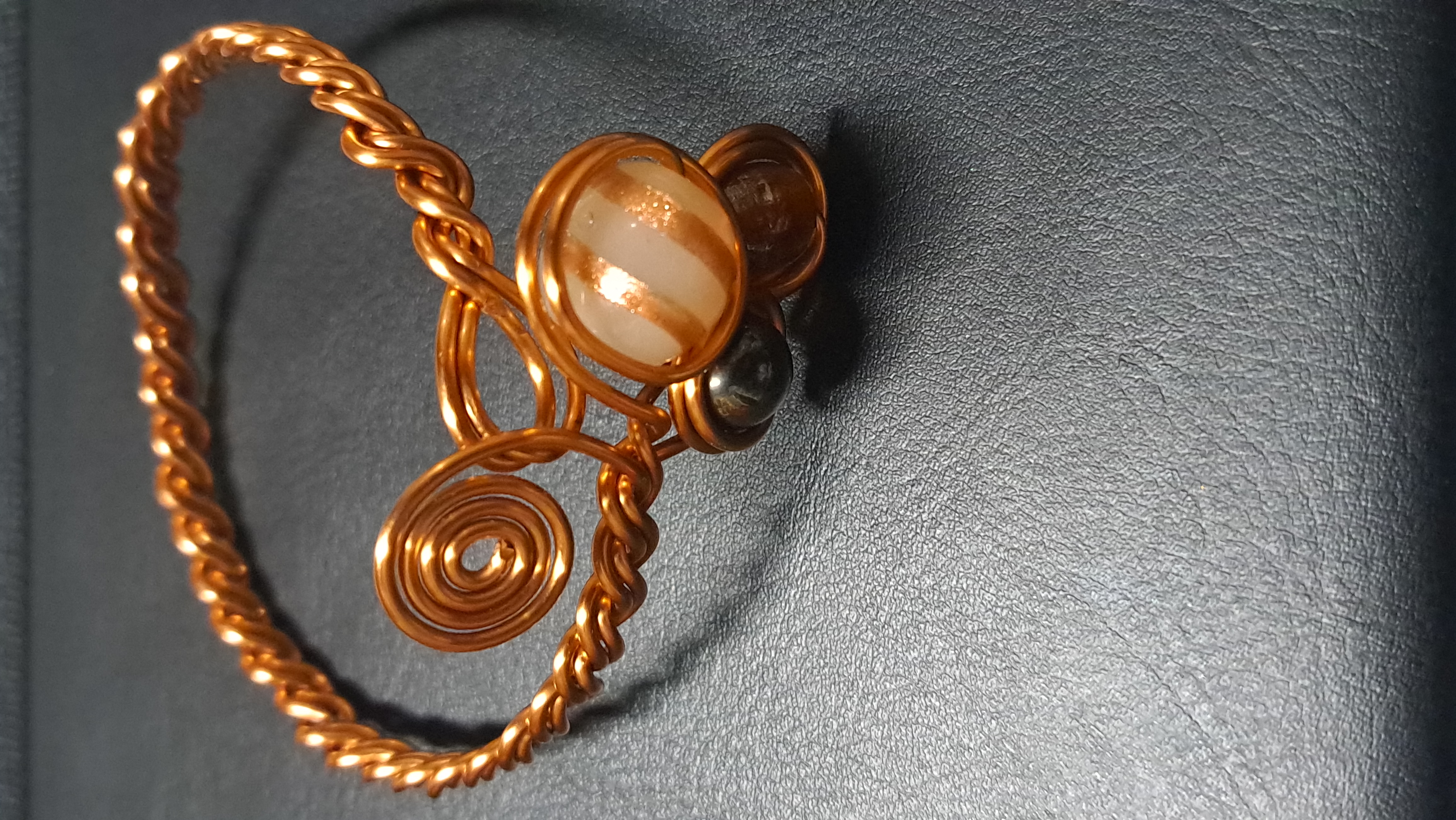 Handcrafted Copper  Braided Wire Bracelet