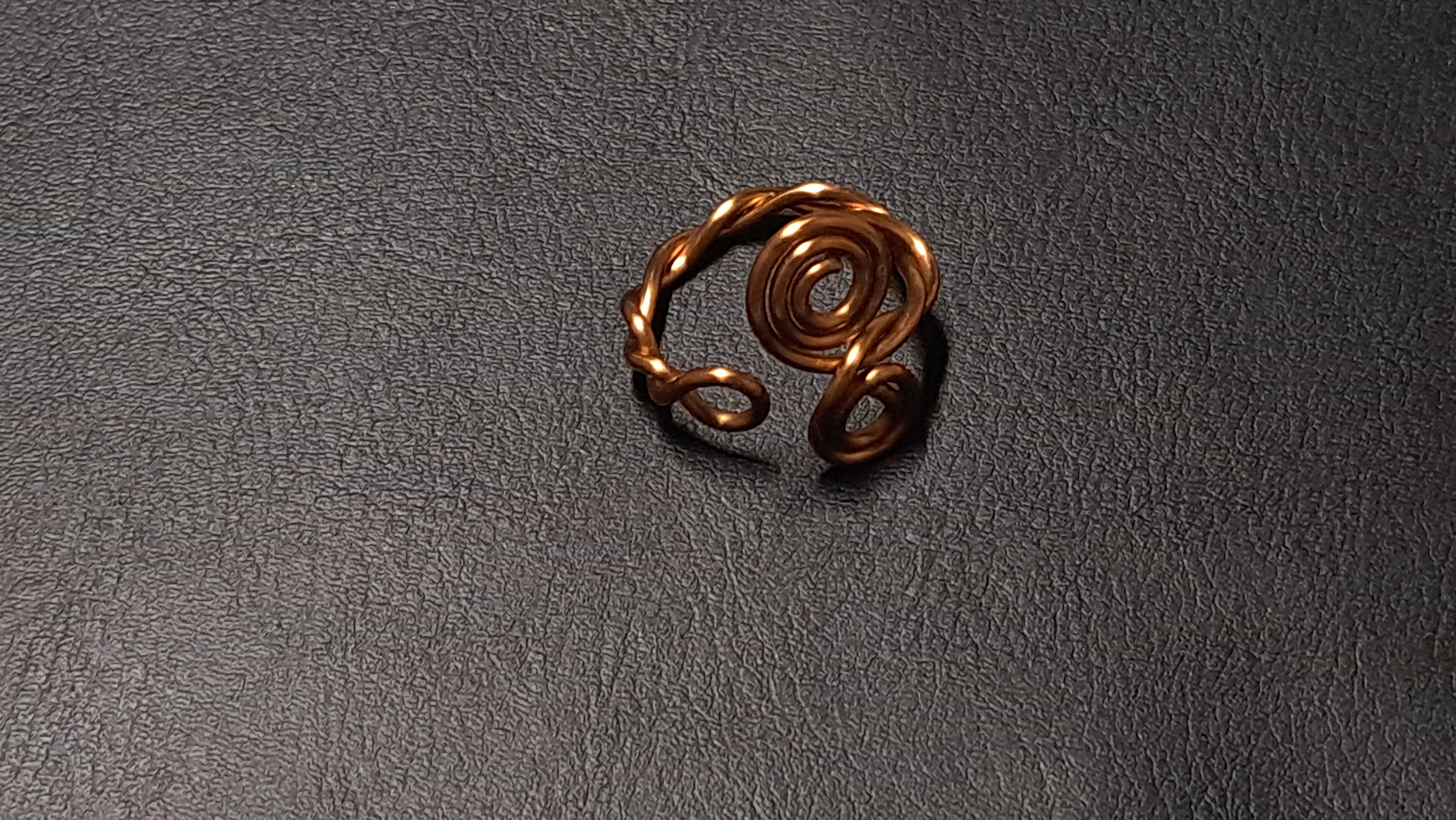 Handmade  twisted Copper Wire Ring