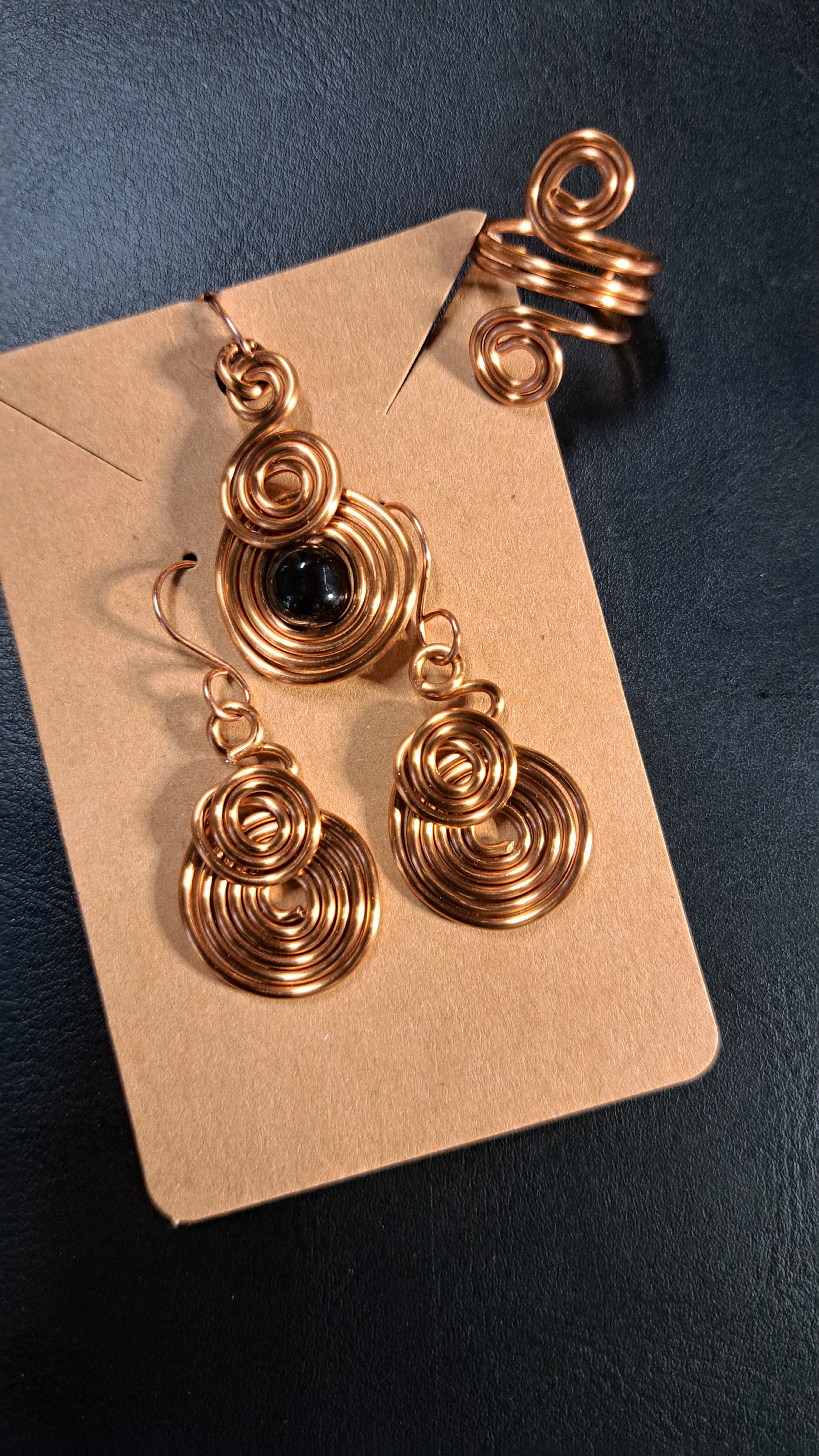 Handmade Copper Wire Jewelry Set