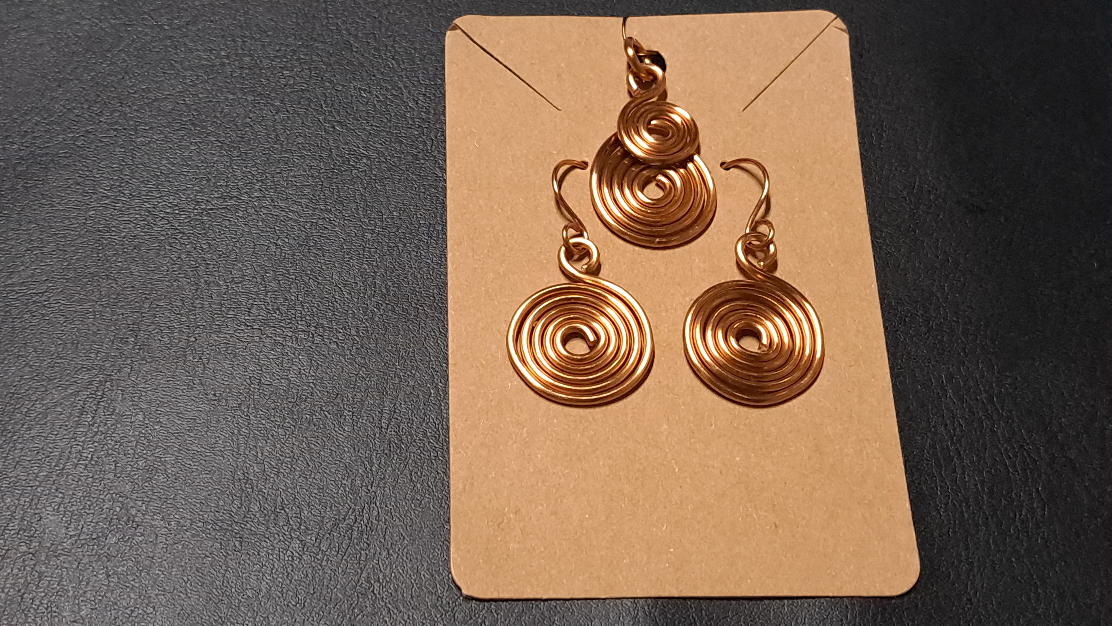 Handcrafted Copper Wire Jewelry Set