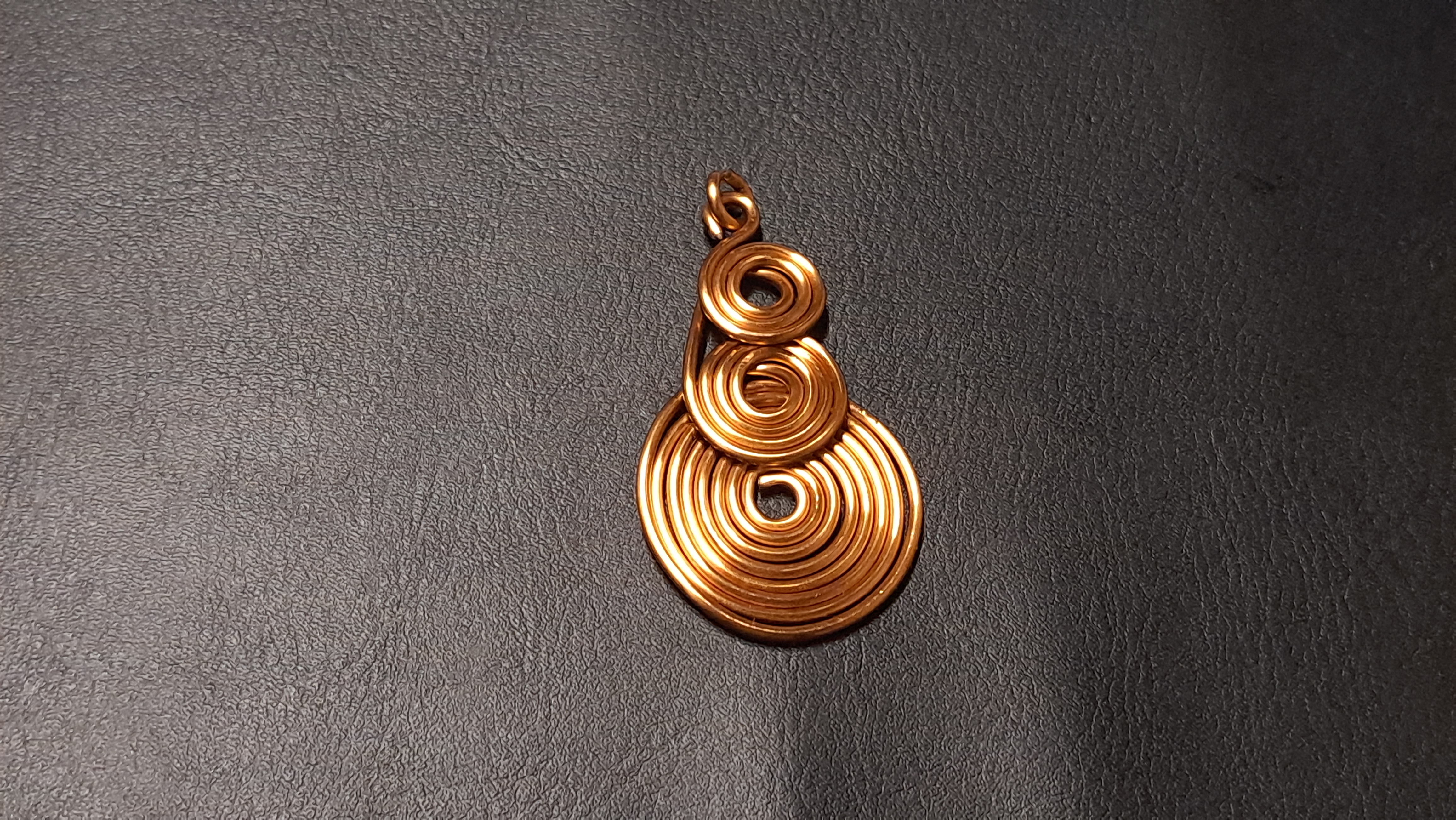 Handcrafted Copper Wire Pendant