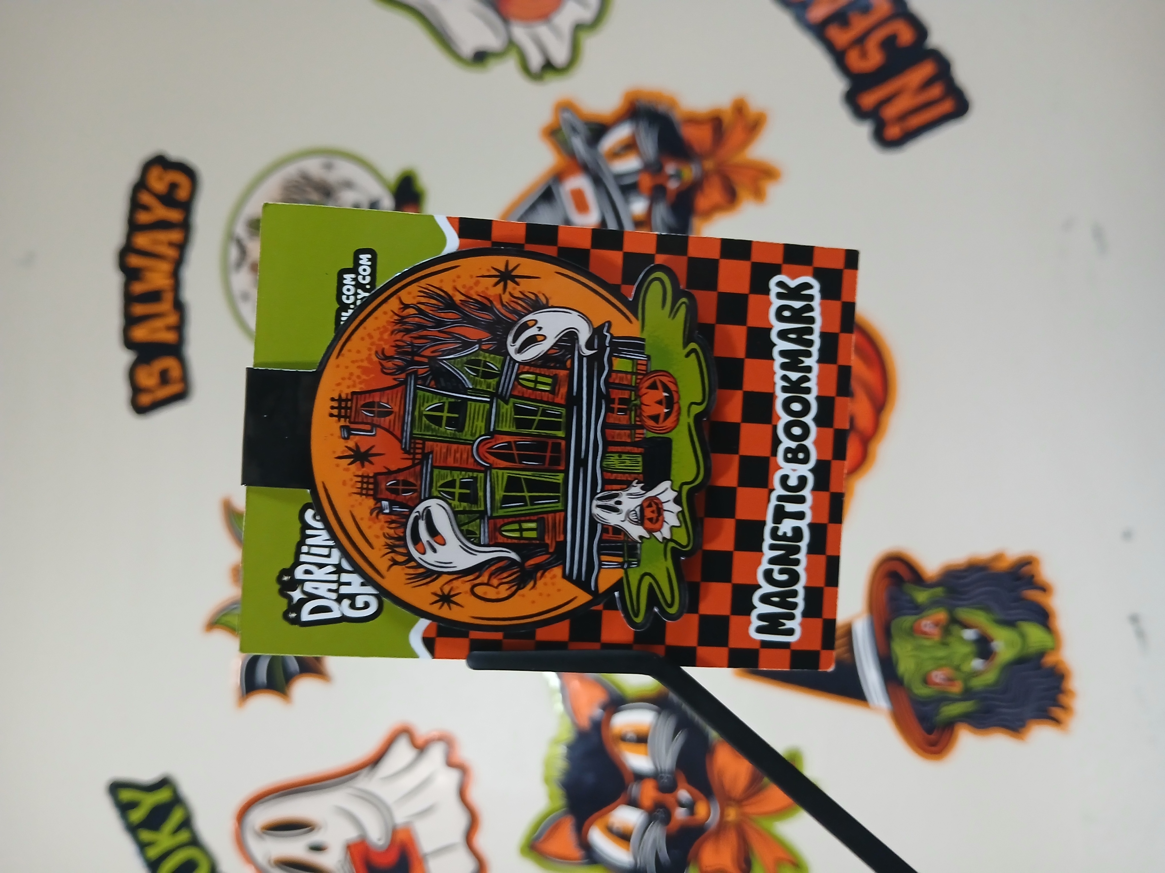 Spooky Season Haunted House Bookish Halloween Magnetic Bookmark