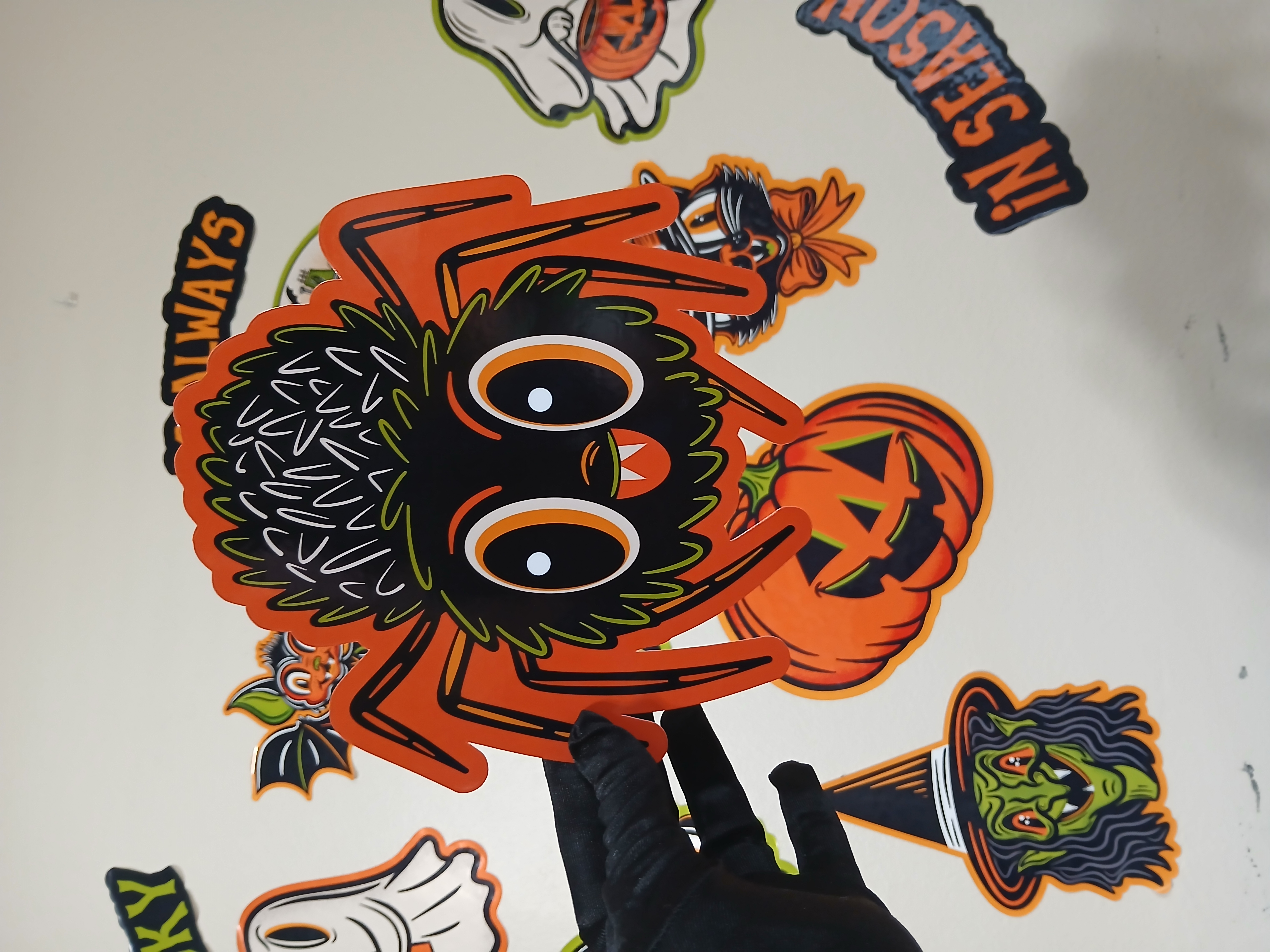 Spooky Season Cute Spider Halloween Wall Decor Paper Die Cut