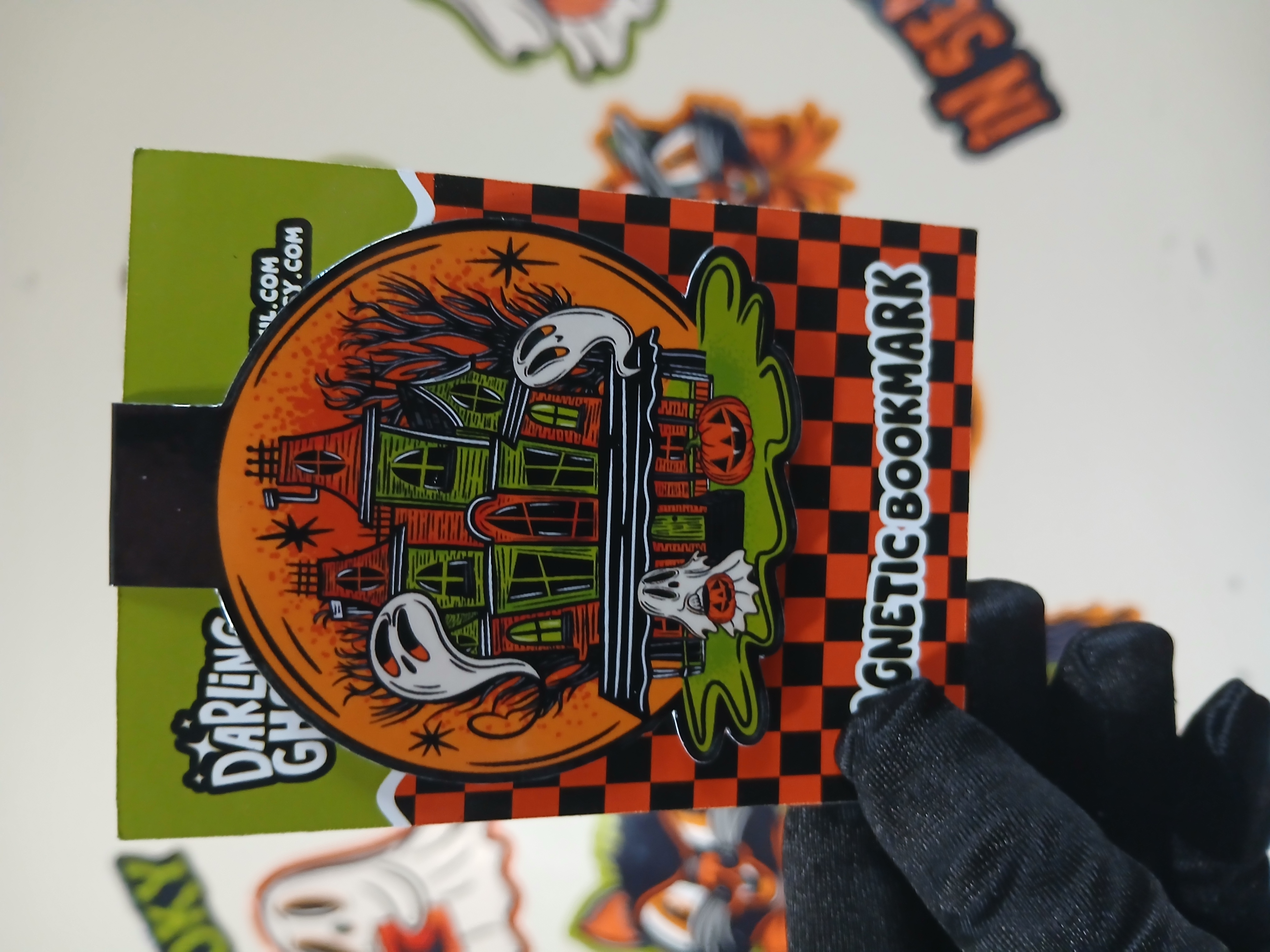Spooky Season Haunted House Bookish Halloween Magnetic Bookmark