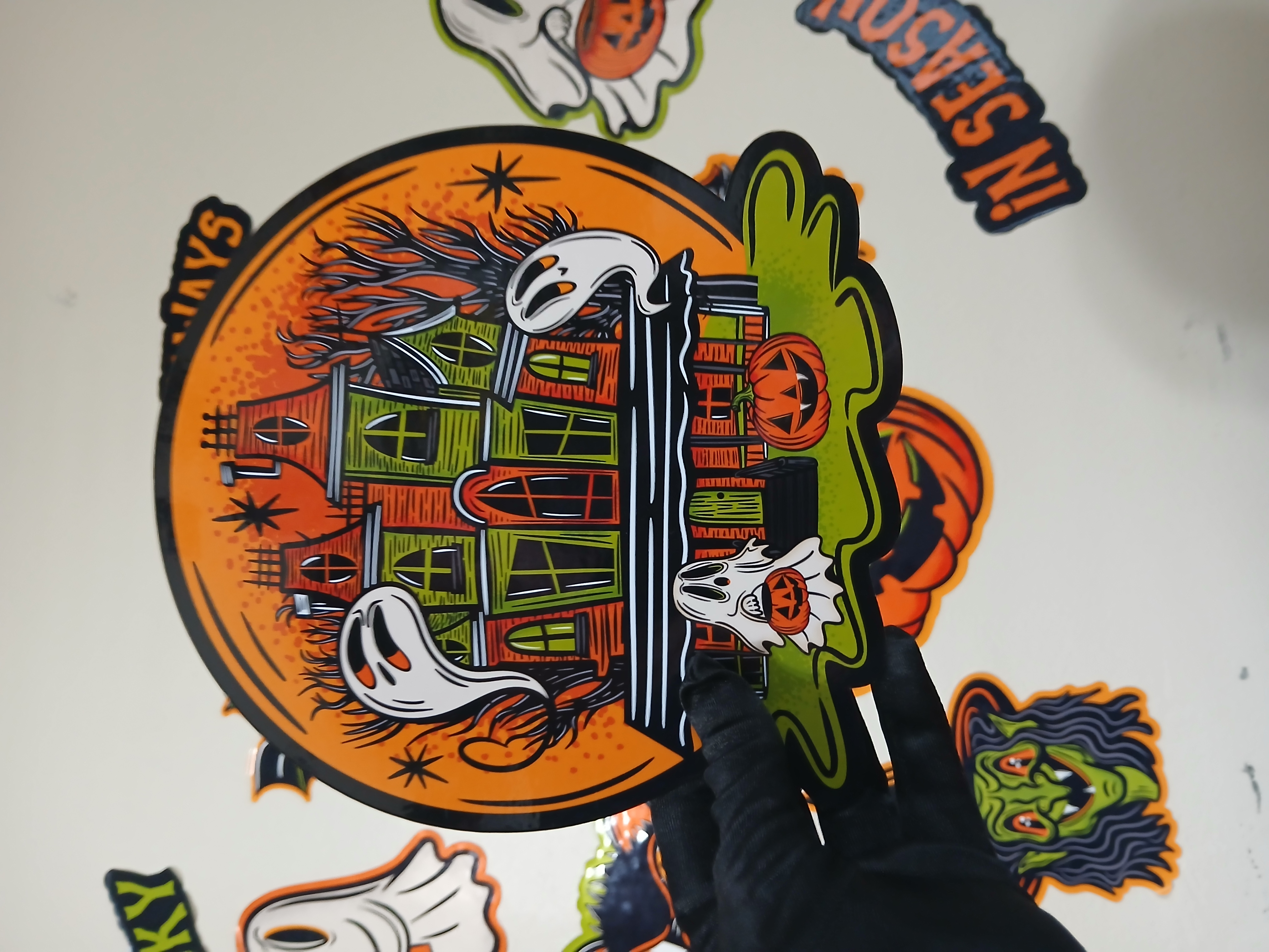Spooky Season Haunted House Halloween Wall Decor Paper Die Cut