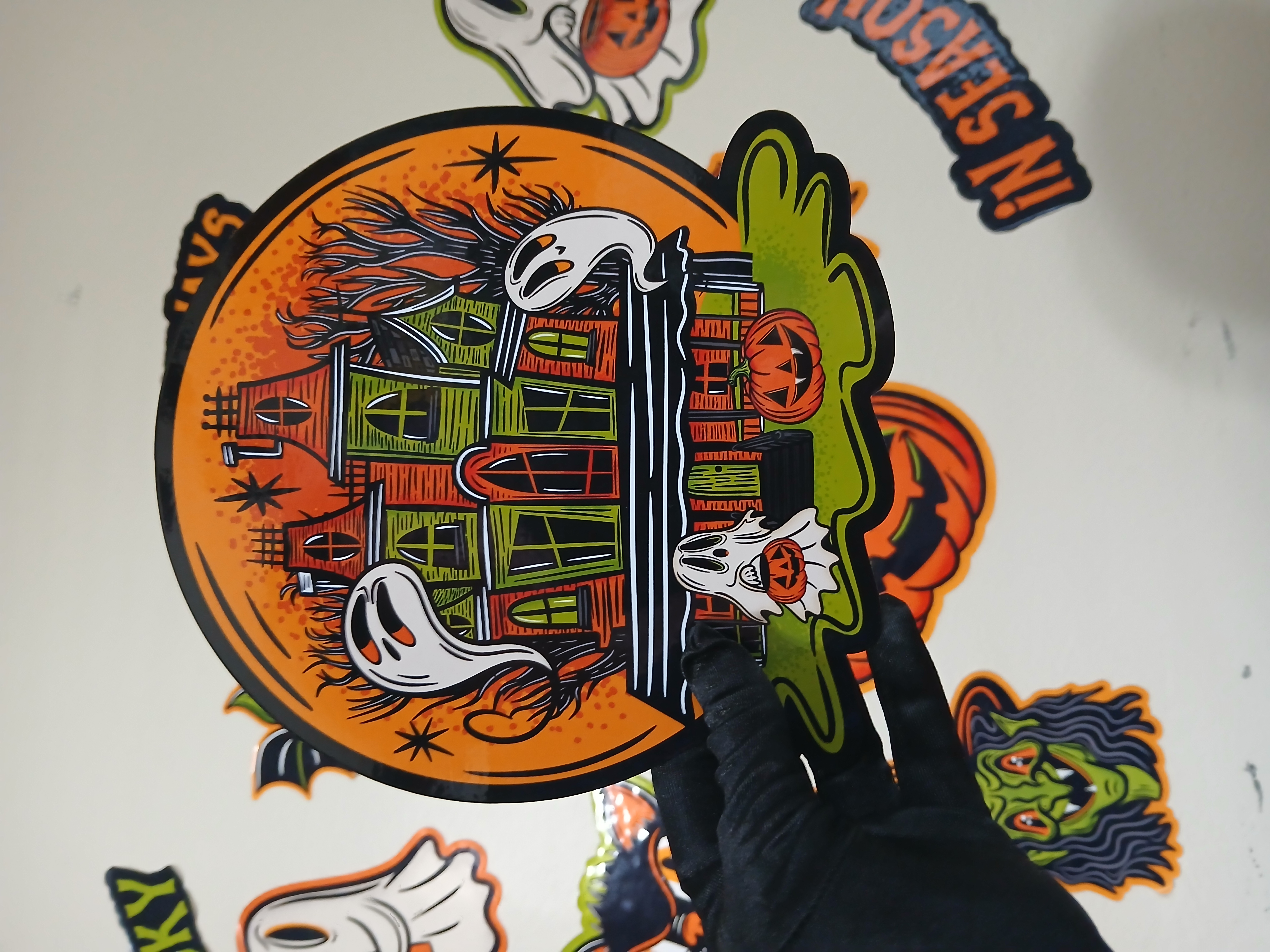 Spooky Season Haunted House Halloween Wall Decor Paper Die Cut