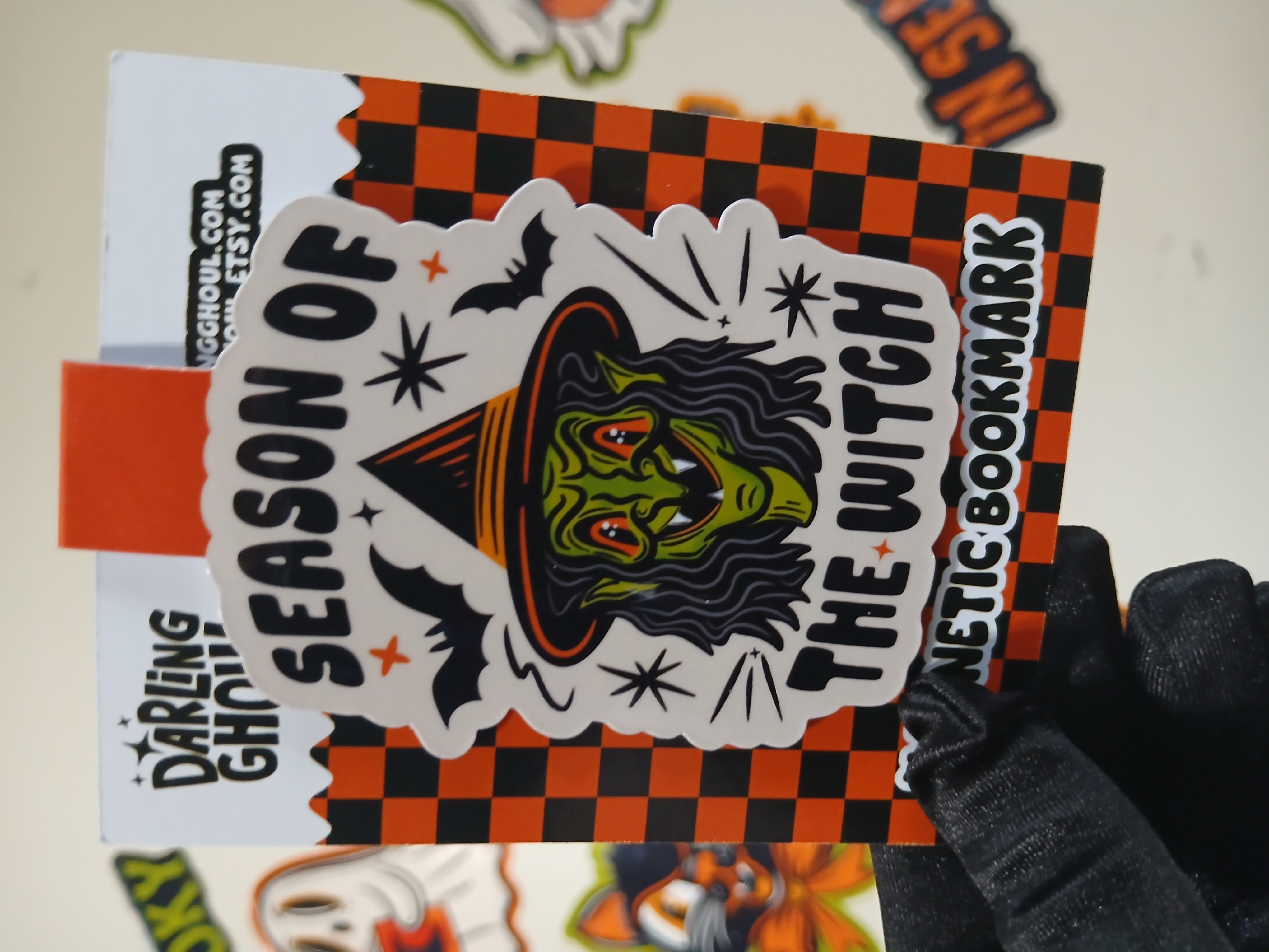 Spooky Season of the Witch Crone Bookish Halloween Magnetic Bookmark