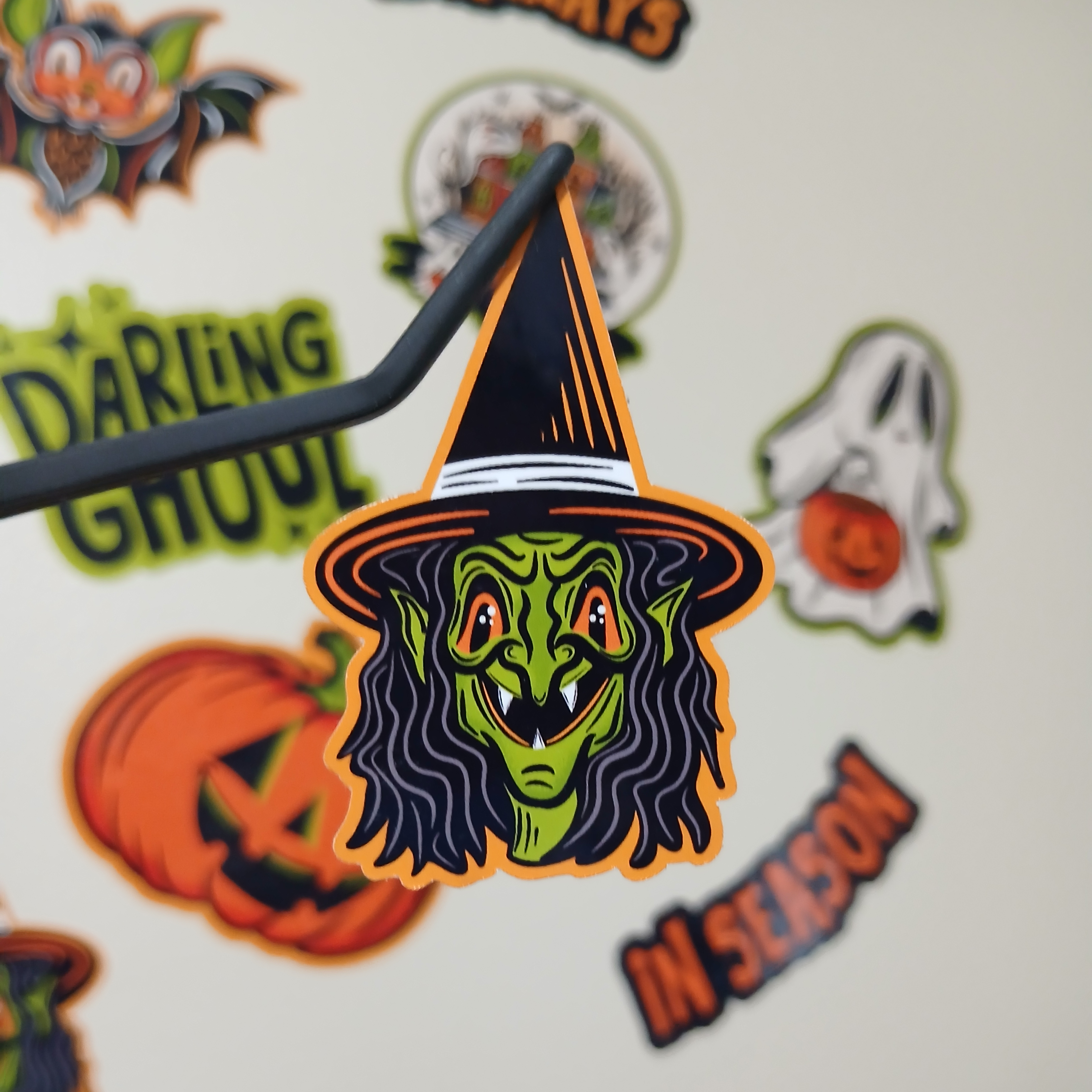 Spooky Season Cute Halloween Crone Witch Vinyl Decal Sticker