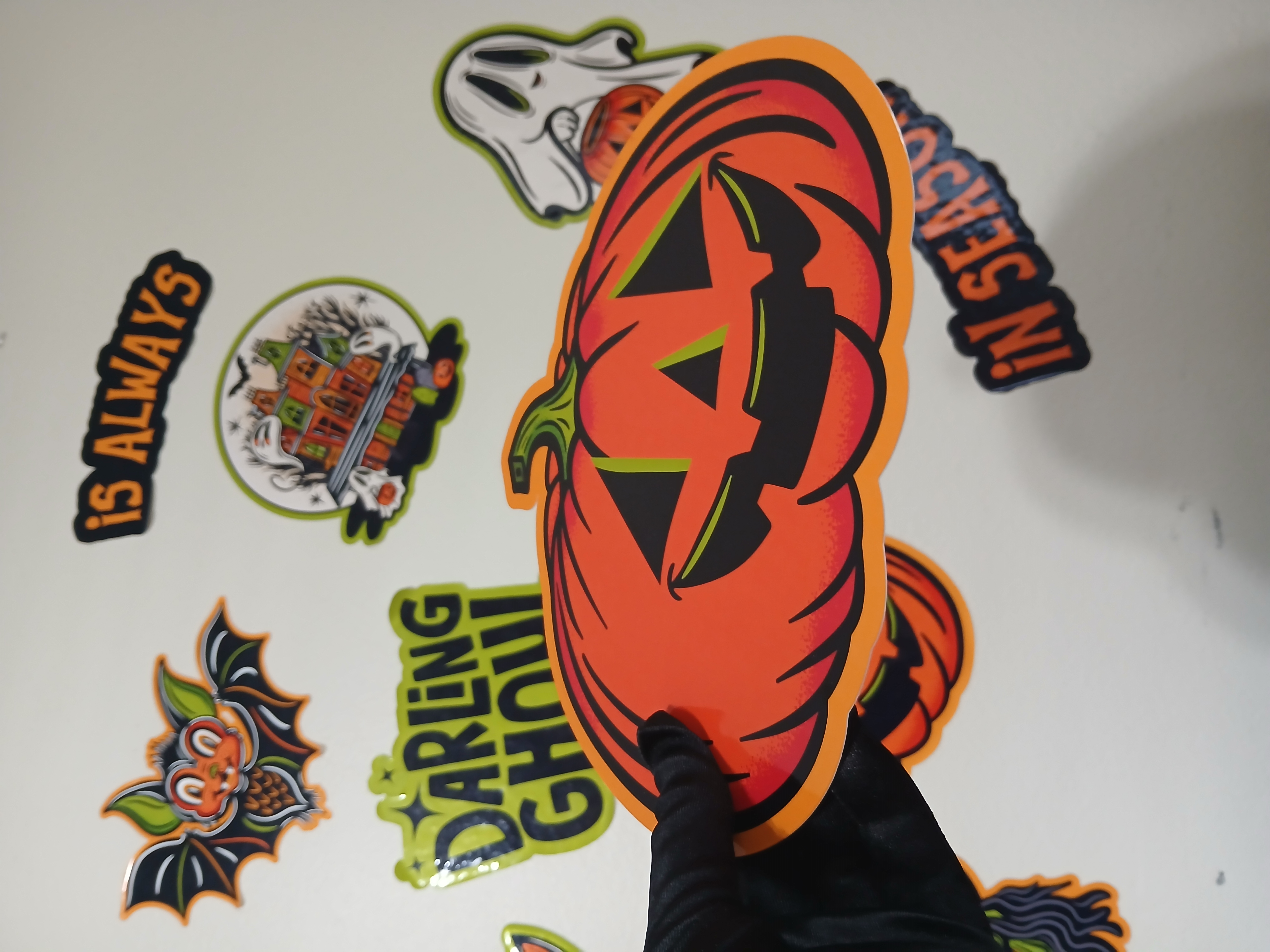 Spooky Season Happy Jack-o-Lantern Halloween Wall Decor Paper Die Cut