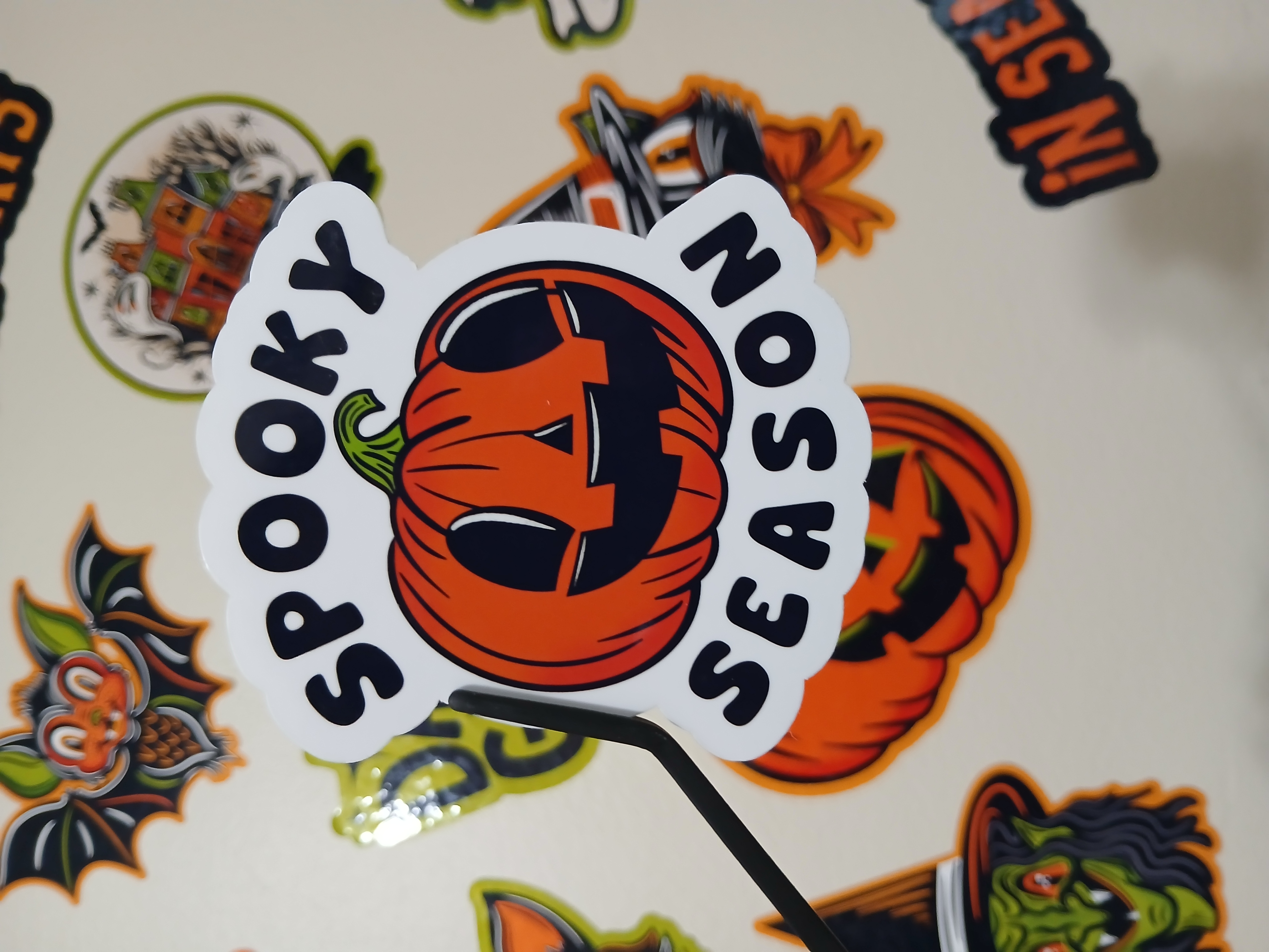 Spooky Season Cute Halloween Jack-o-Lantern Vinyl Decal Sticker