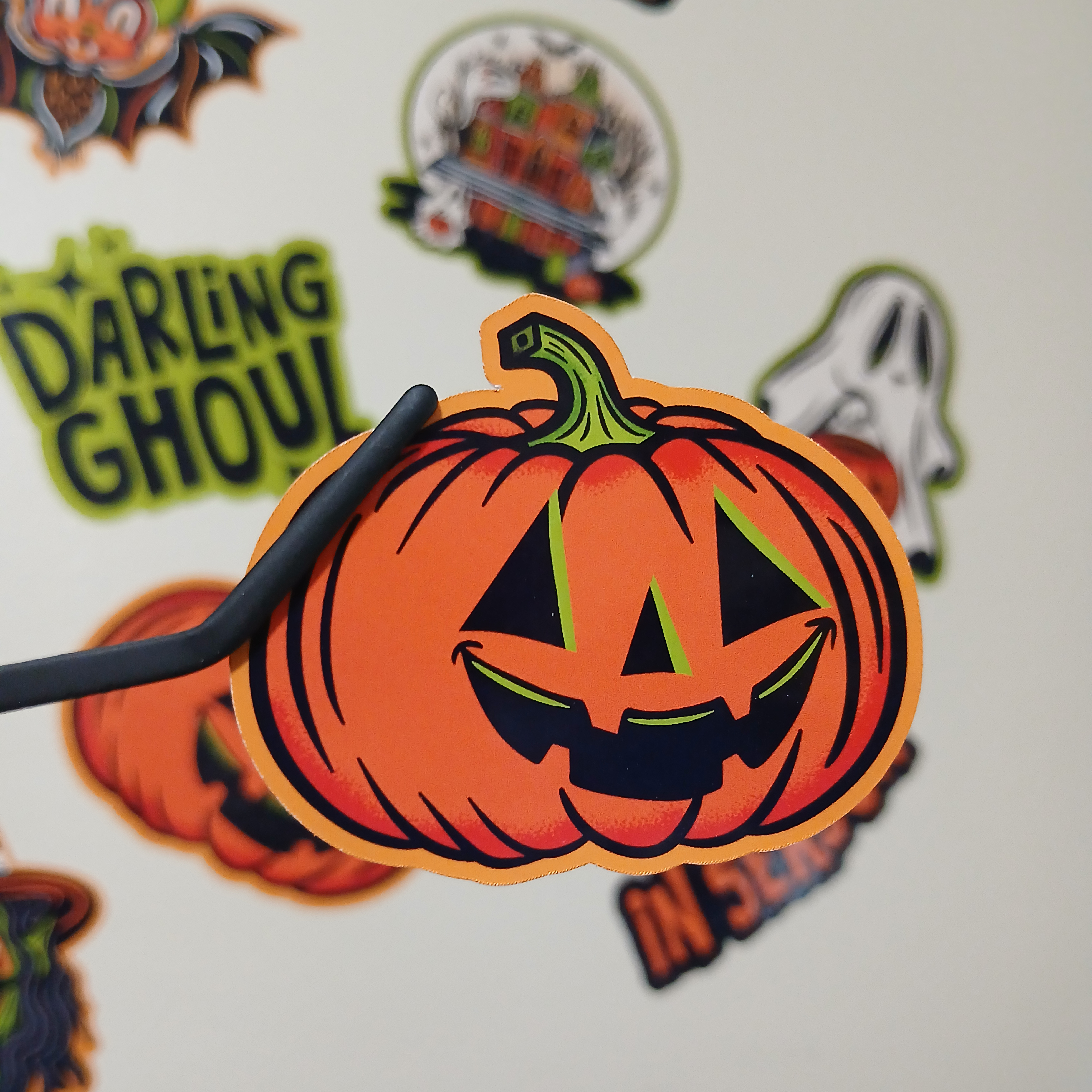 Spooky Season Cute Halloween Jack-o-Lantern Pumpkin Vinyl Decal Sticker