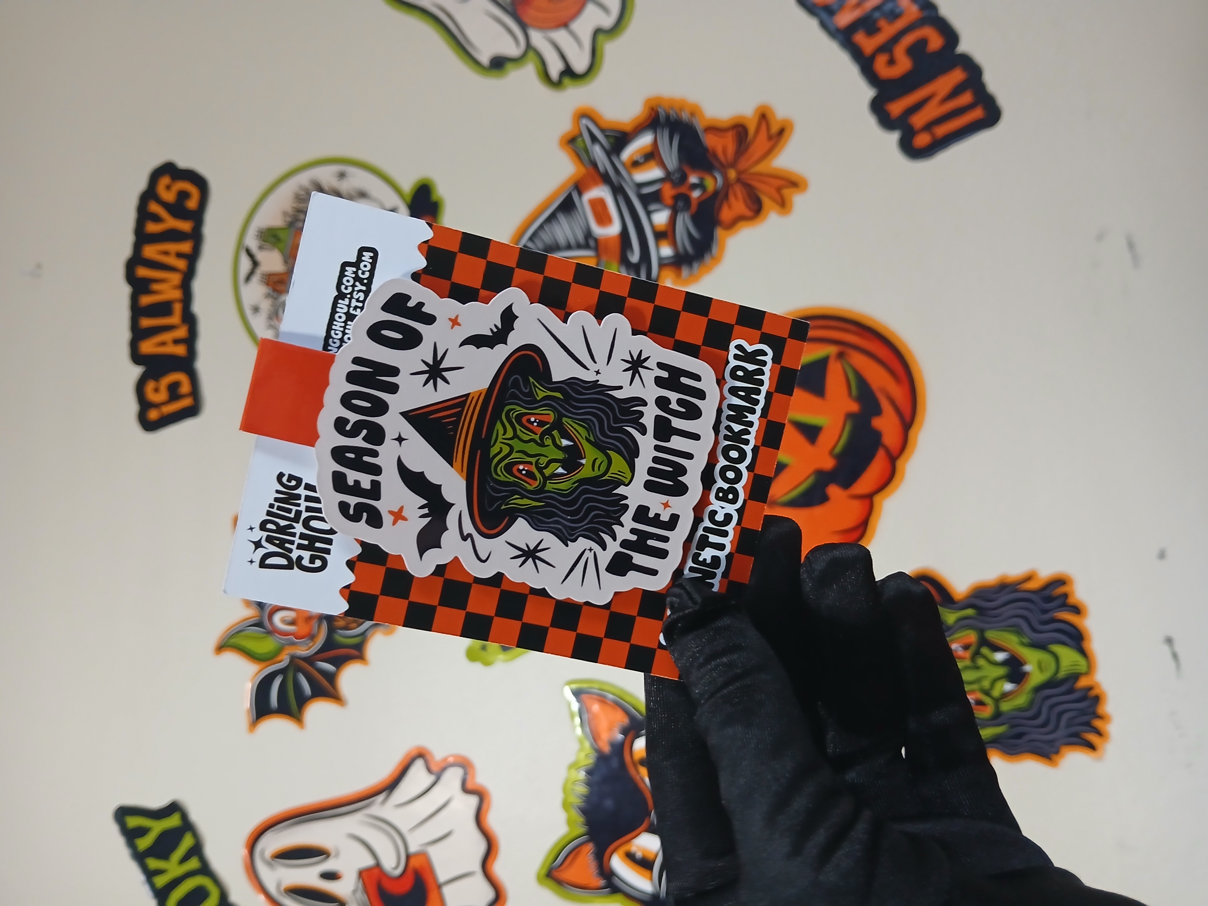 Spooky Season of the Witch Crone Bookish Halloween Magnetic Bookmark