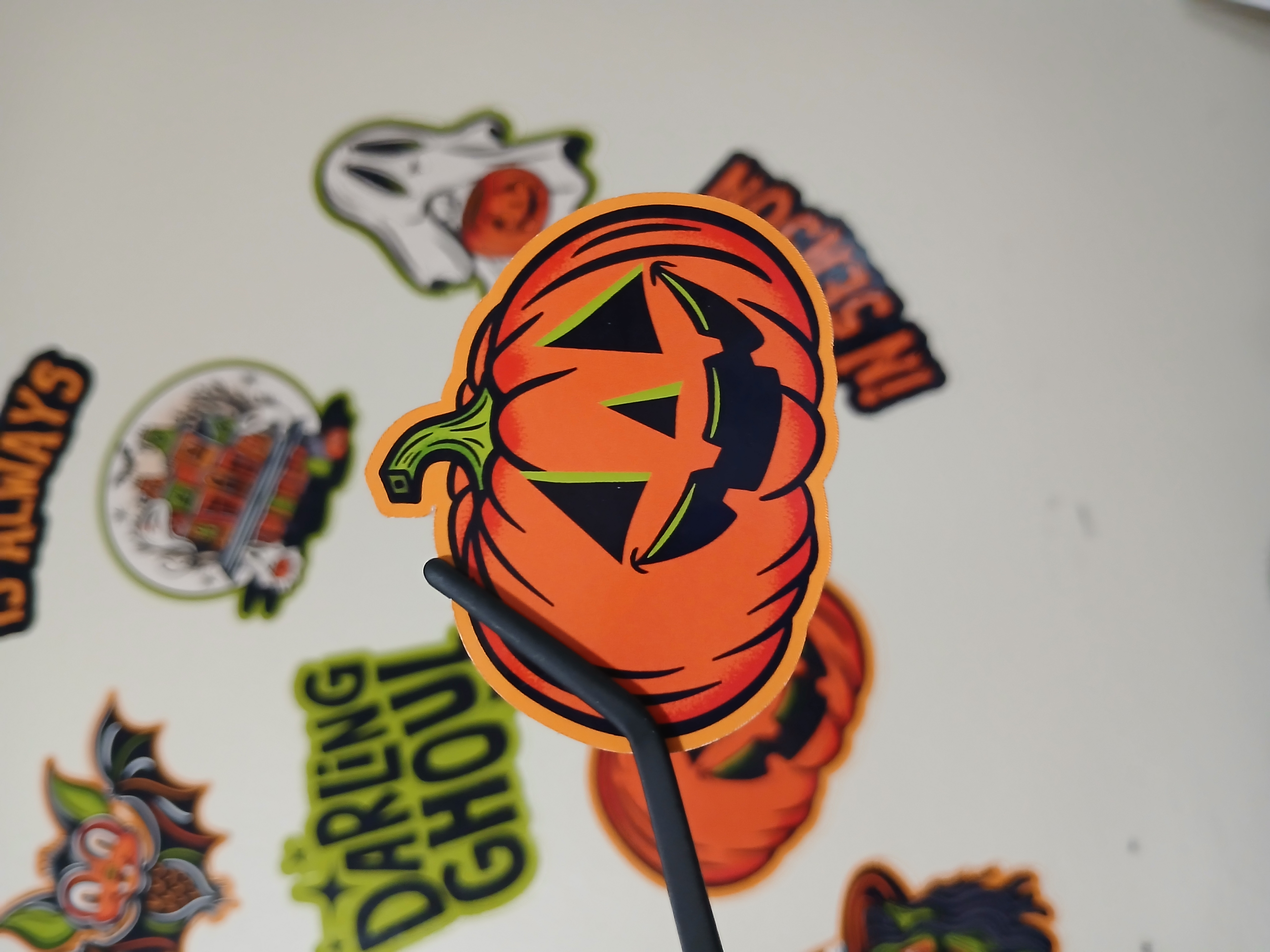 Spooky Season Cute Halloween Jack-o-Lantern Pumpkin Vinyl Decal Sticker