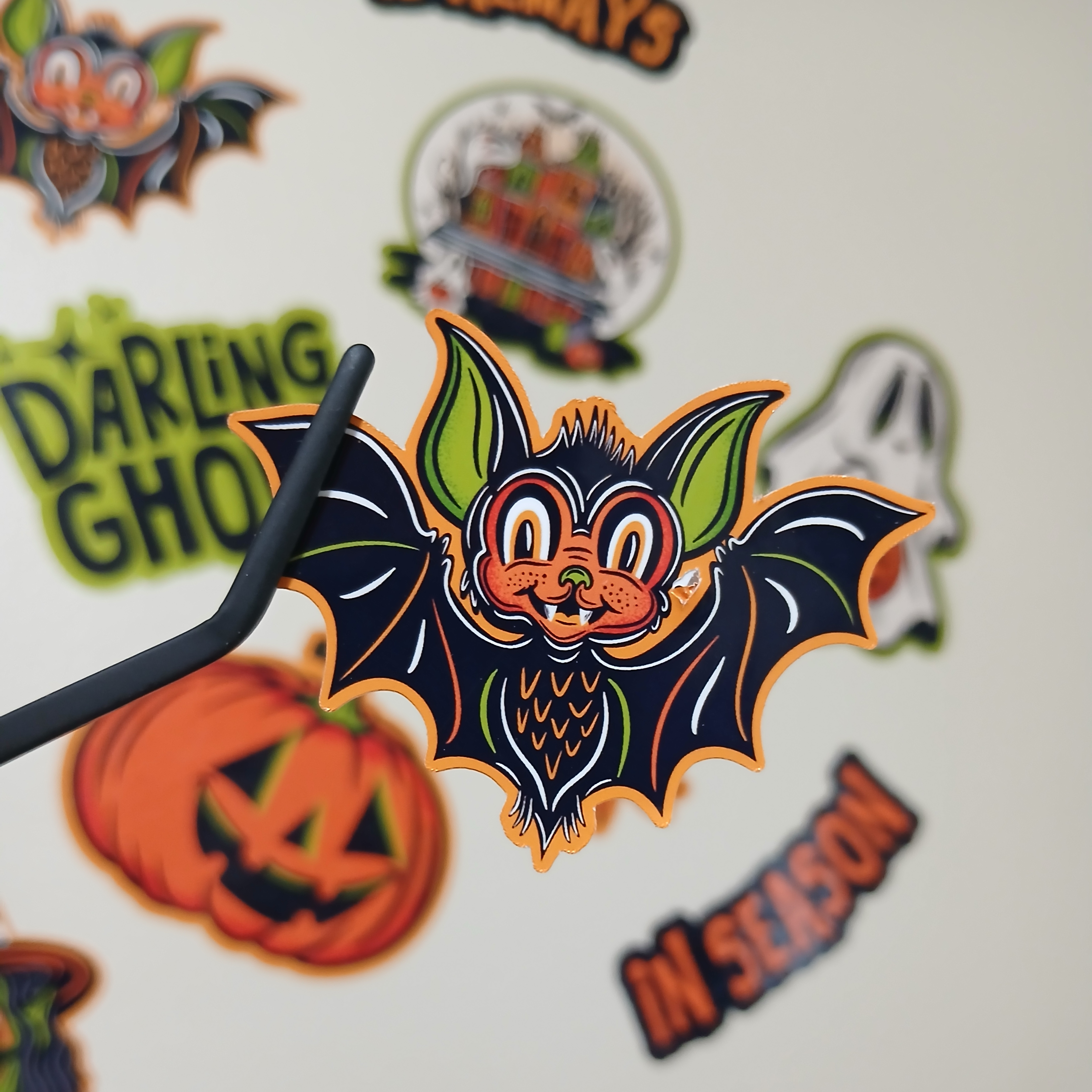 Spooky Season Cute Halloween Bat Vinyl Decal Sticker