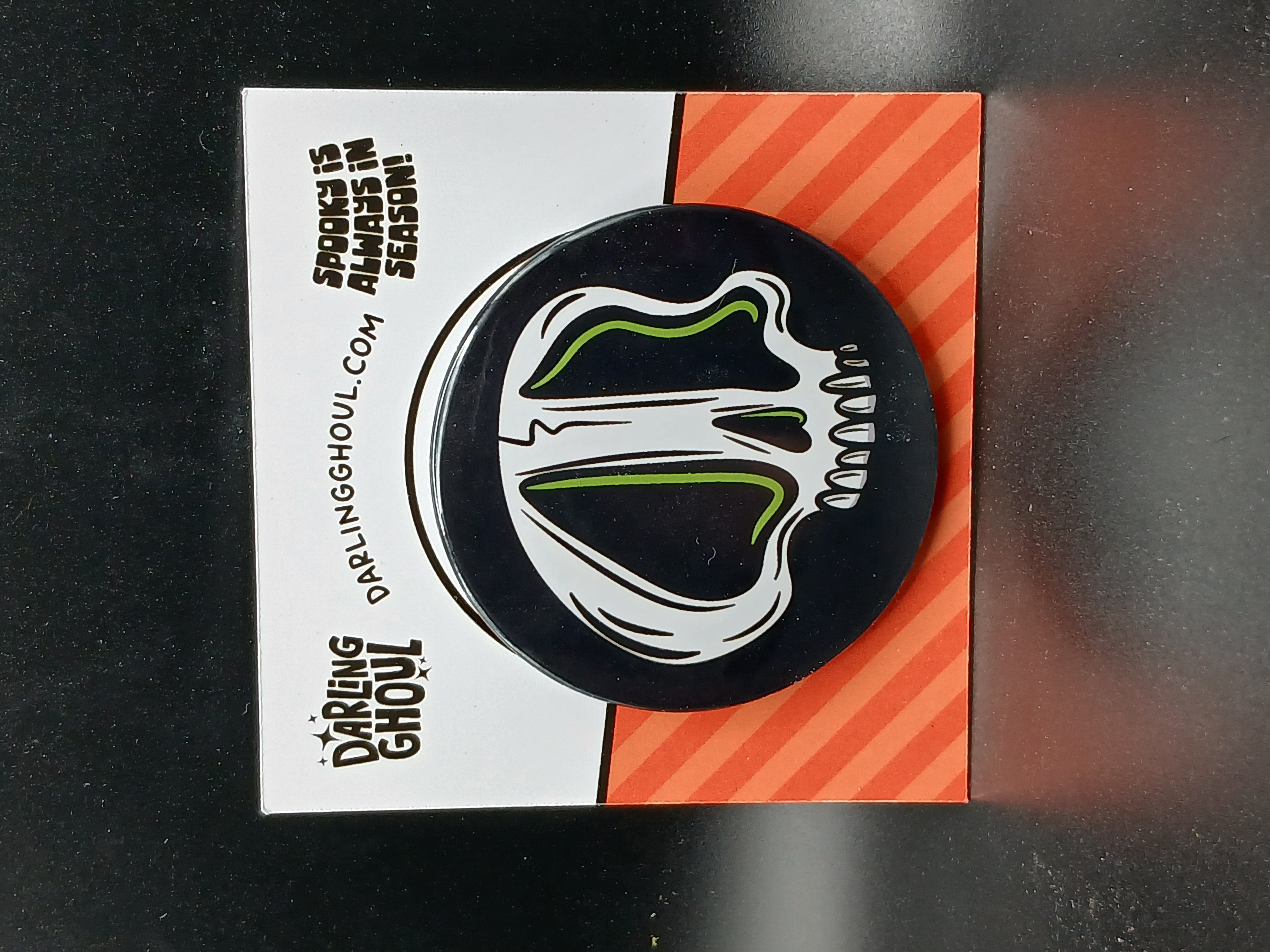 Spooky Season Cute Halloween Skull Pinback Button Badge