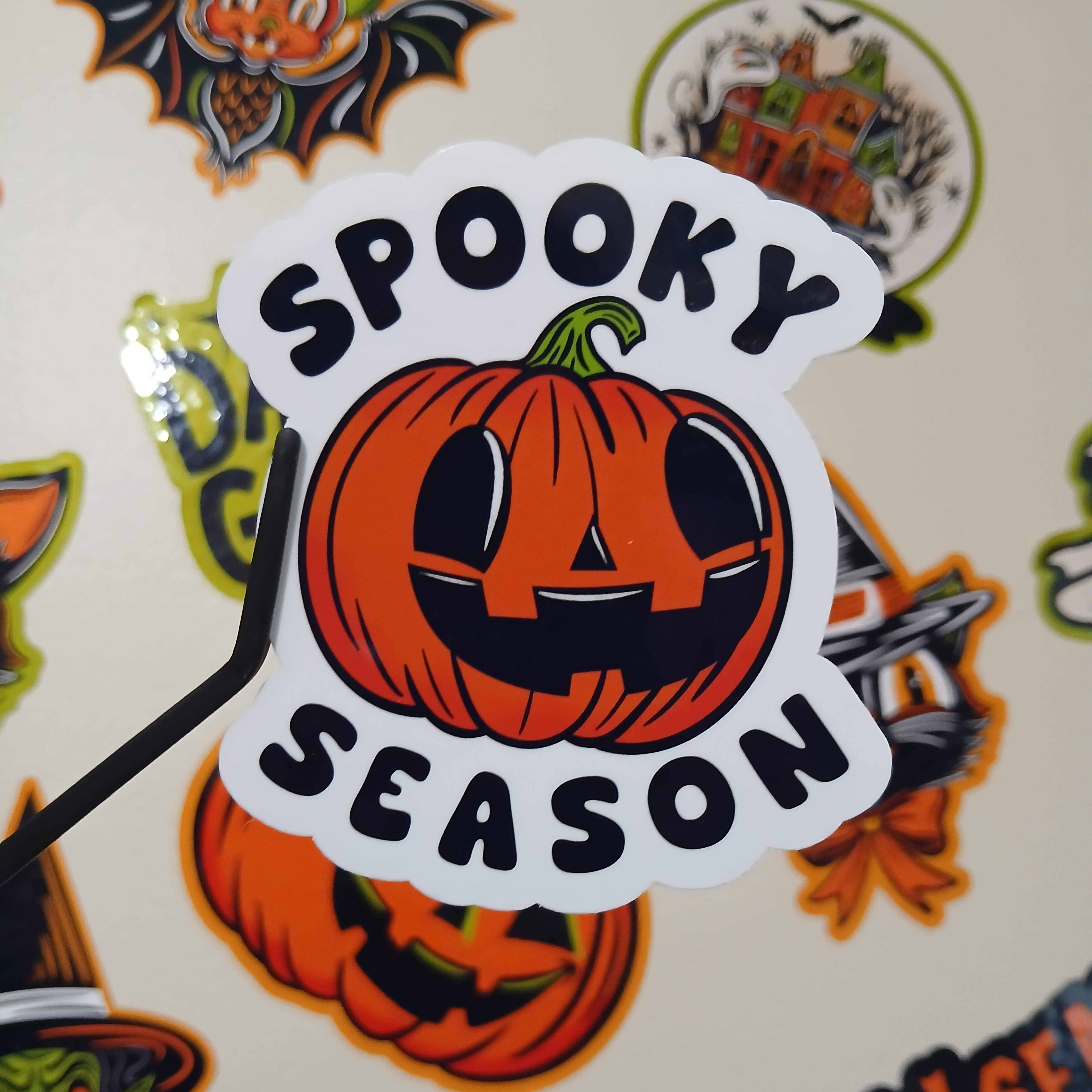 Spooky Season Cute Halloween Jack-o-Lantern Vinyl Decal Sticker