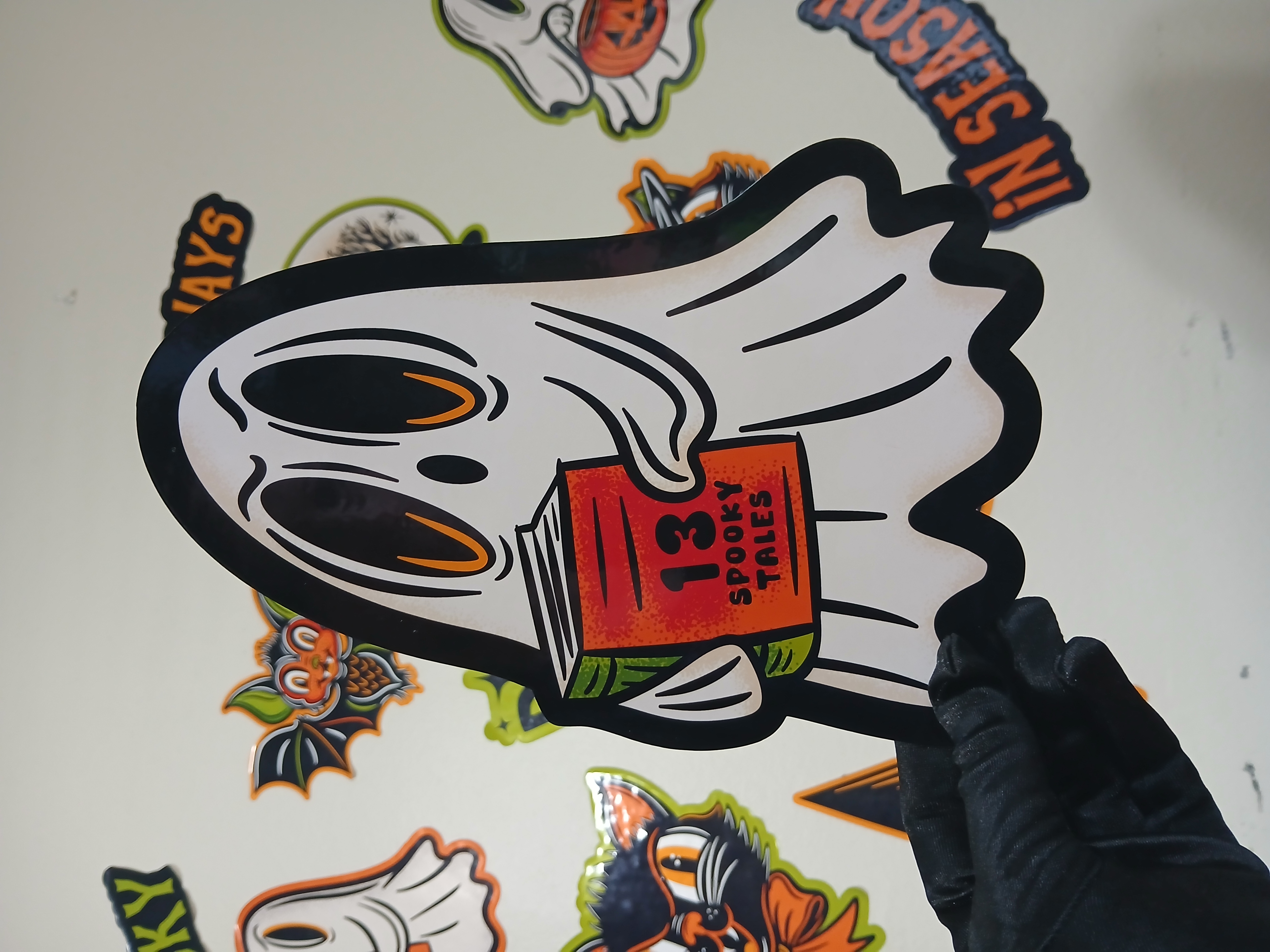 Spooky Season Bookish Ghost Halloween Wall Decor Paper Die Cut