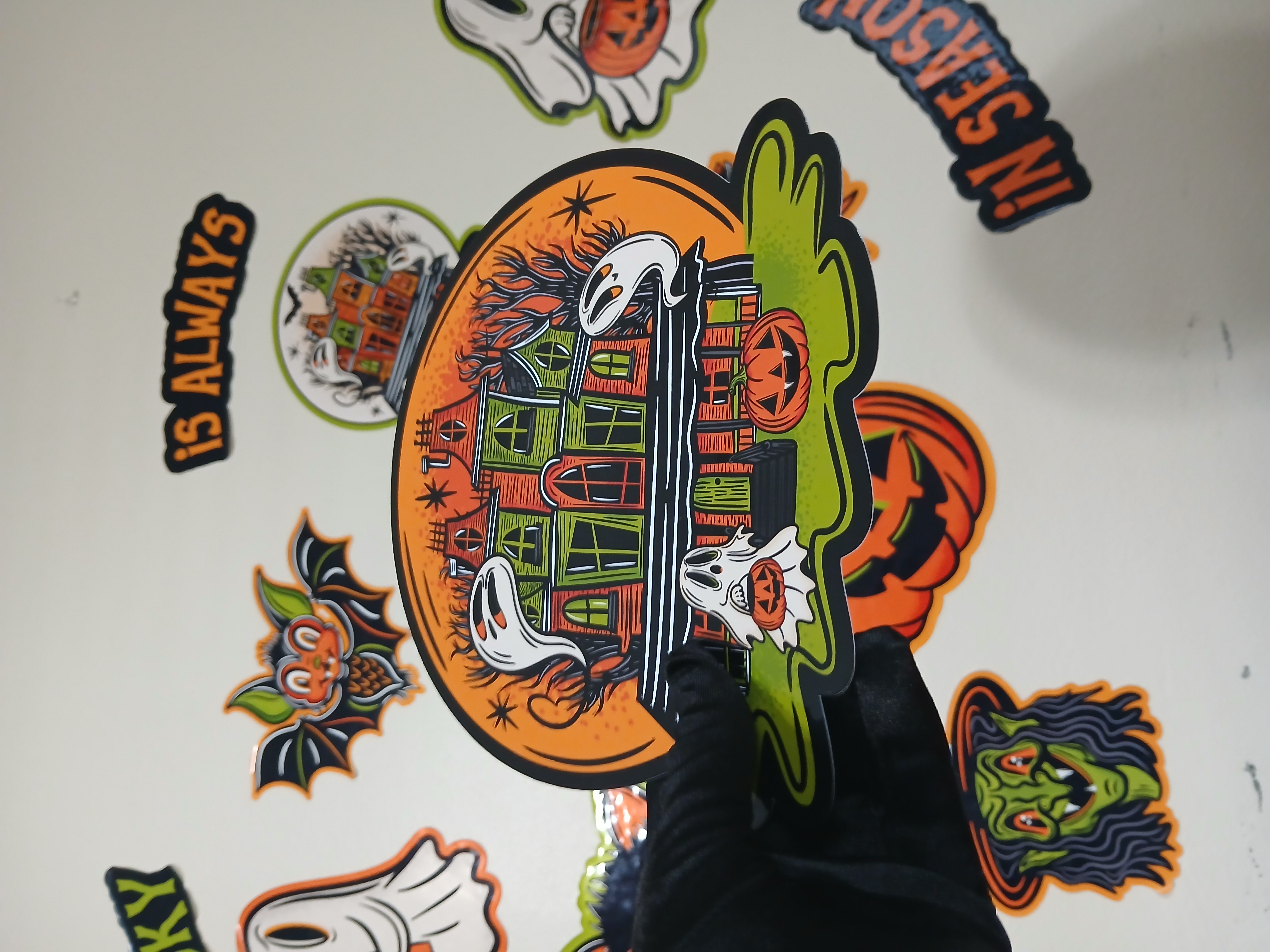 Spooky Season Haunted House Halloween Wall Decor Paper Die Cut