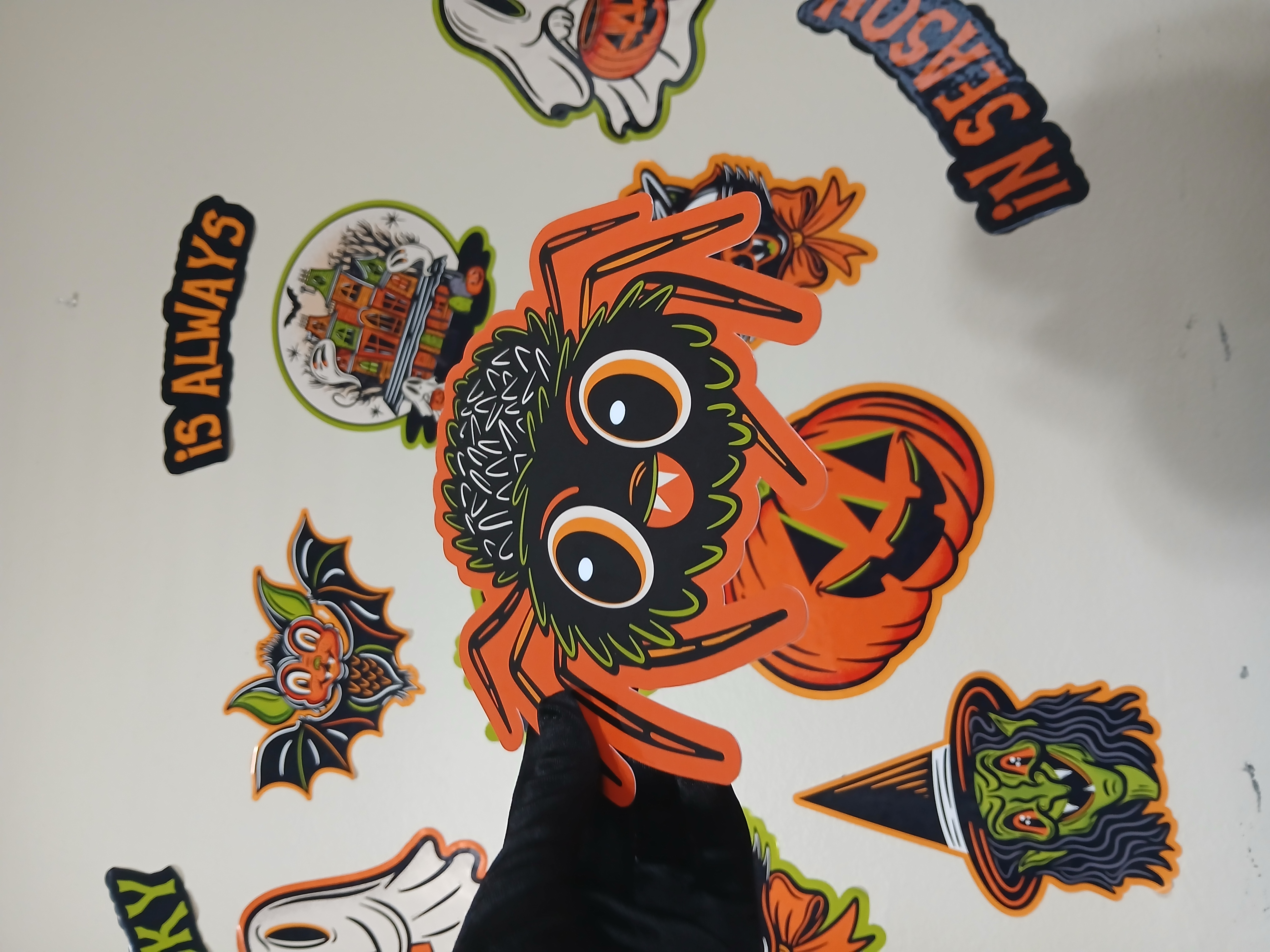 Spooky Season Cute Spider Halloween Wall Decor Paper Die Cut