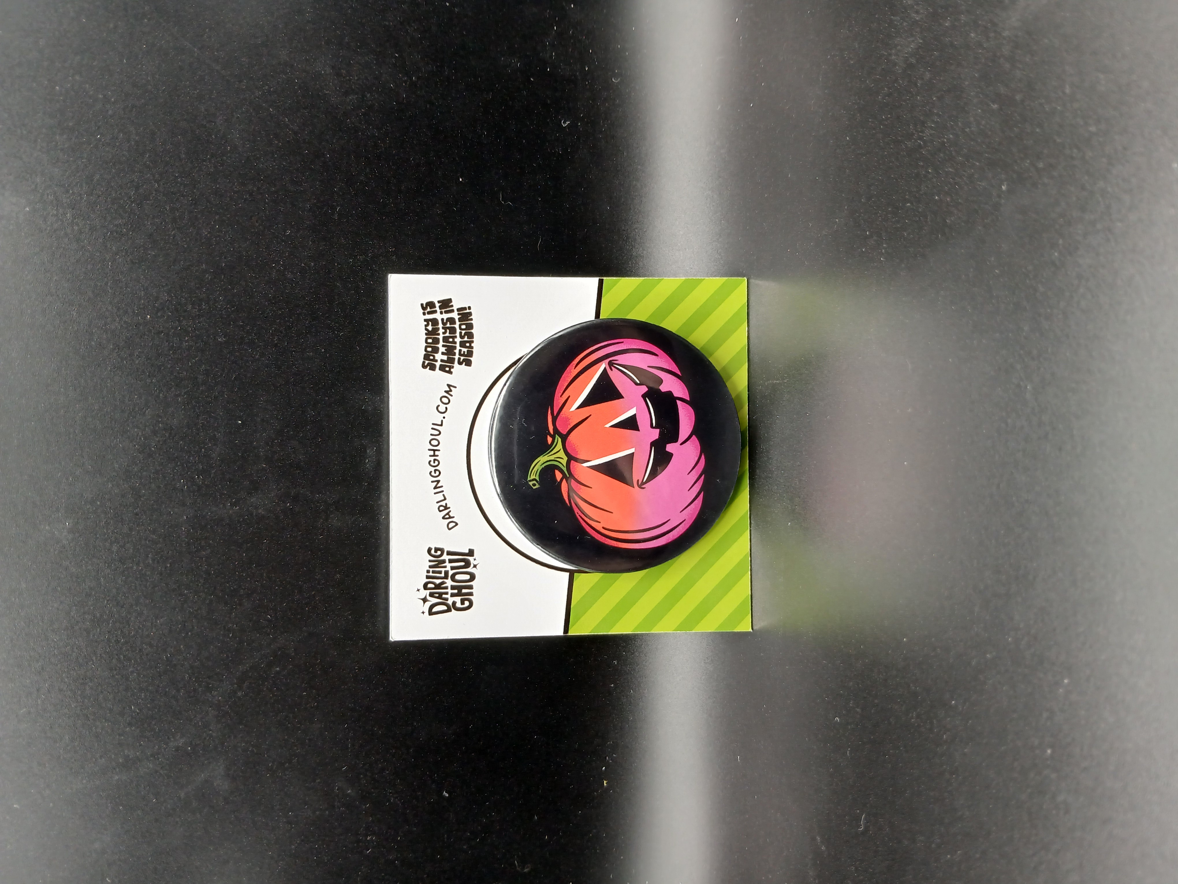 Spooky Season Cute Halloween Jack-o-Lantern Pinback Button Badge