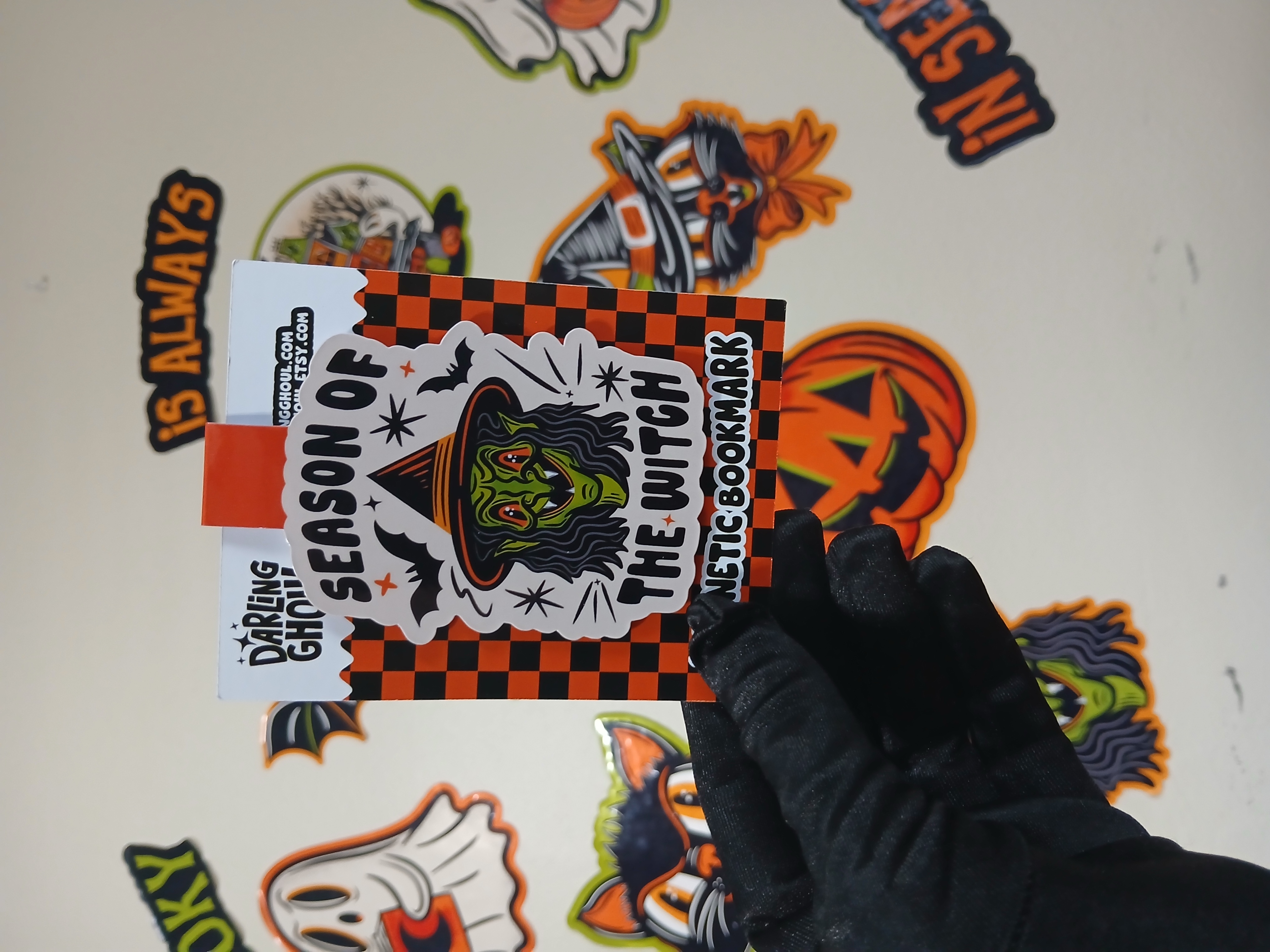 Spooky Season of the Witch Crone Bookish Halloween Magnetic Bookmark
