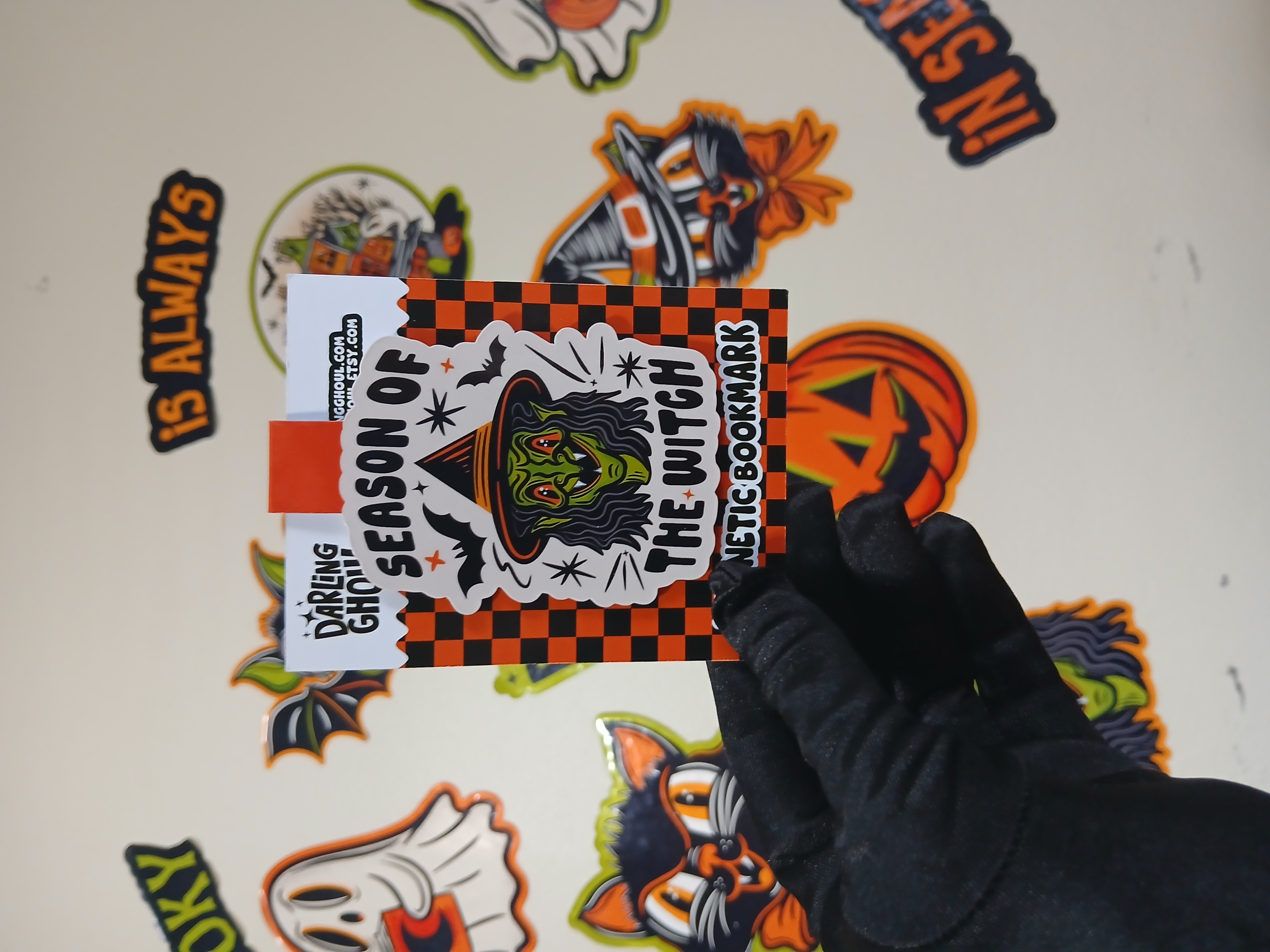 Spooky Season of the Witch Crone Bookish Halloween Magnetic Bookmark