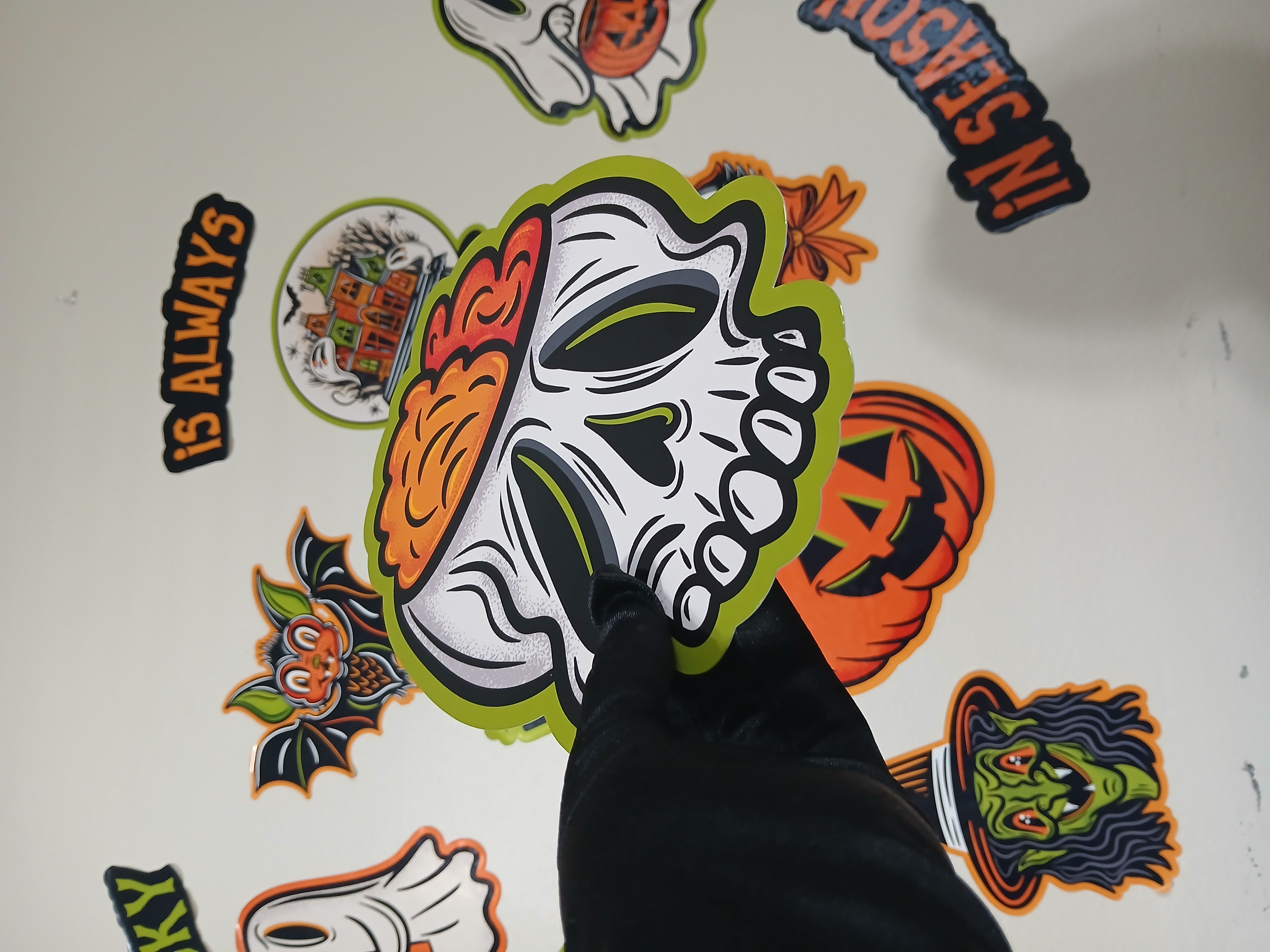 Spooky Season Brain Skull Halloween Wall Decor Paper Die Cut