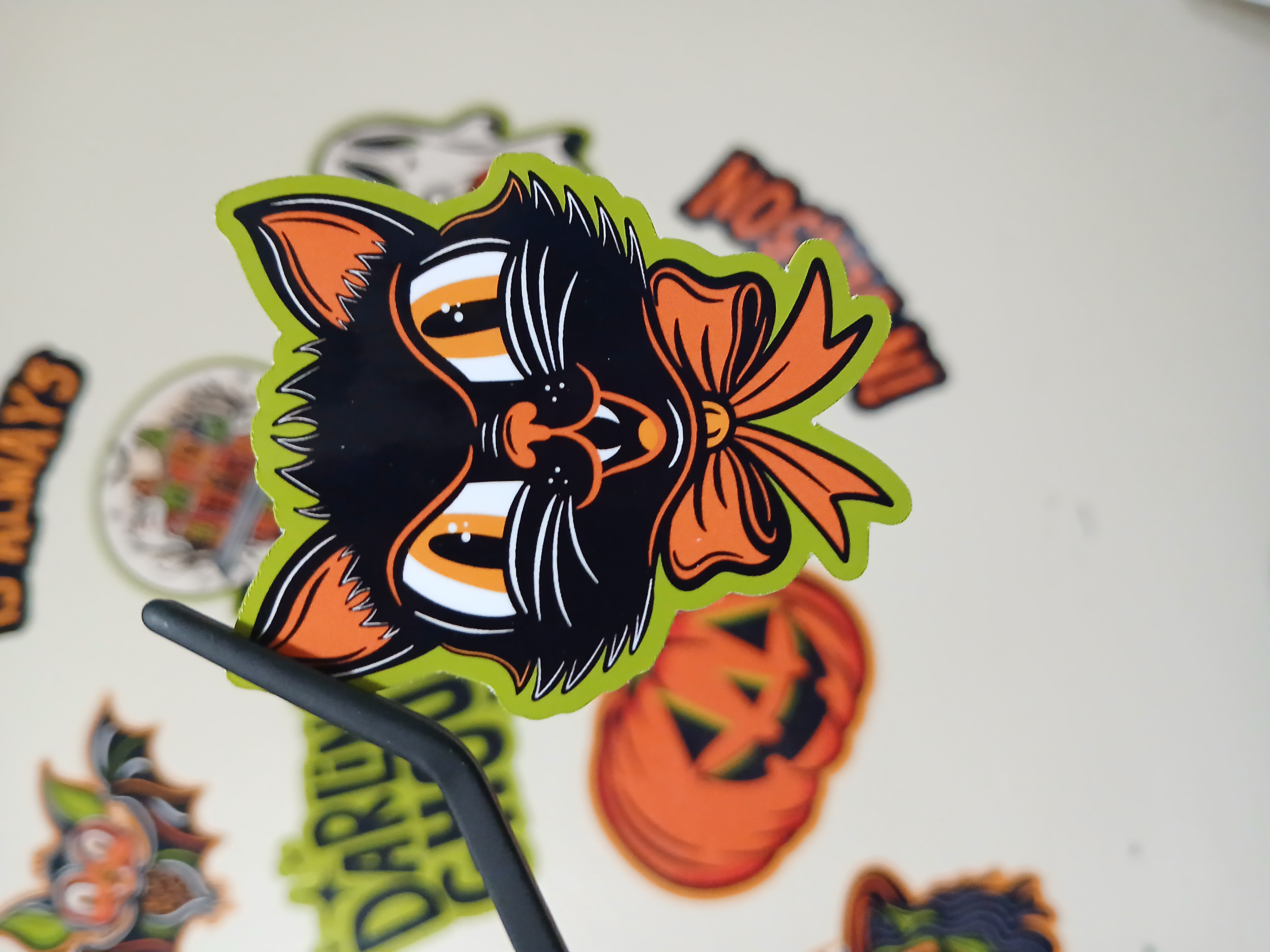 Spooky Season Cute Halloween Black Cat Vinyl Decal Sticker
