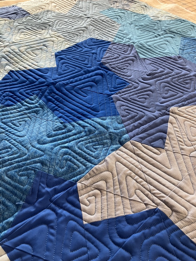 Shirt Puzzle Quilt ala Blues